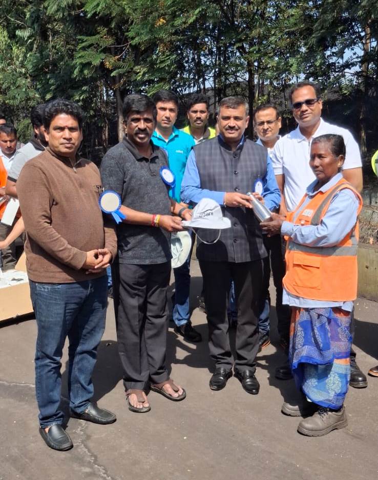 Adani Krishnapatnam Port distributed stainless steel bottles to 800 women workers