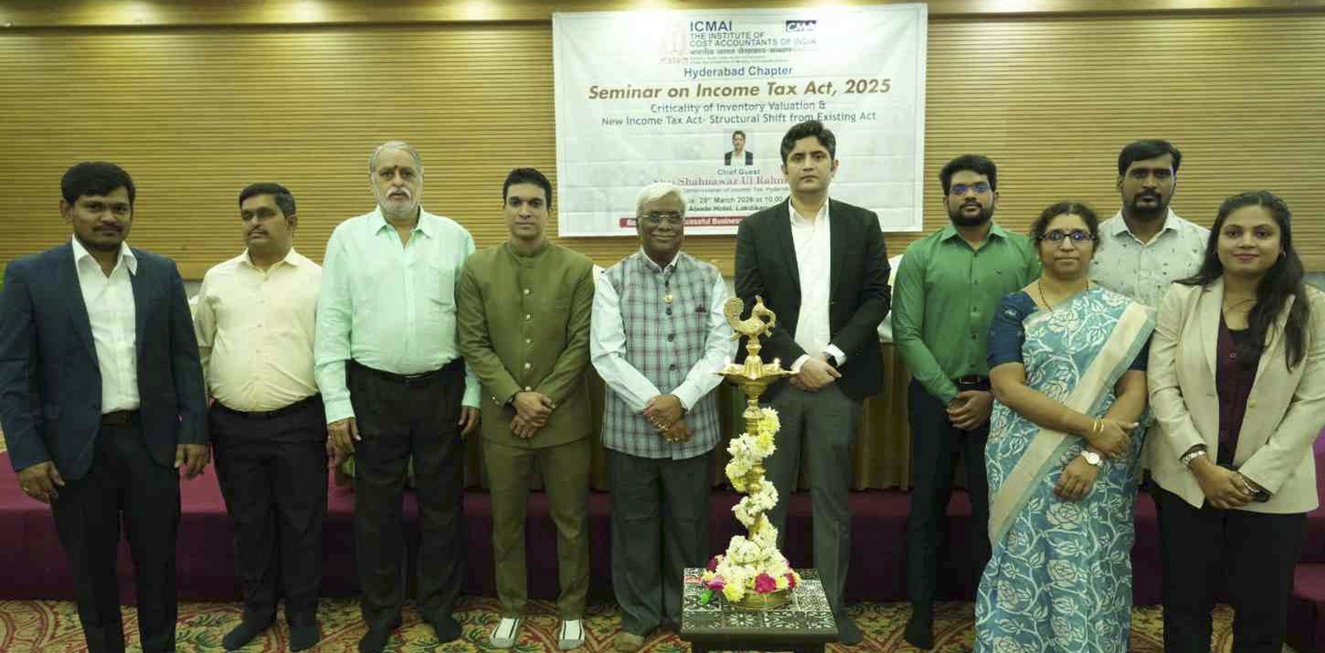 Grand Success of Seminar on &ldquo;Income Tax Act, 2025&rdquo; in Hyderabad - ICMAI