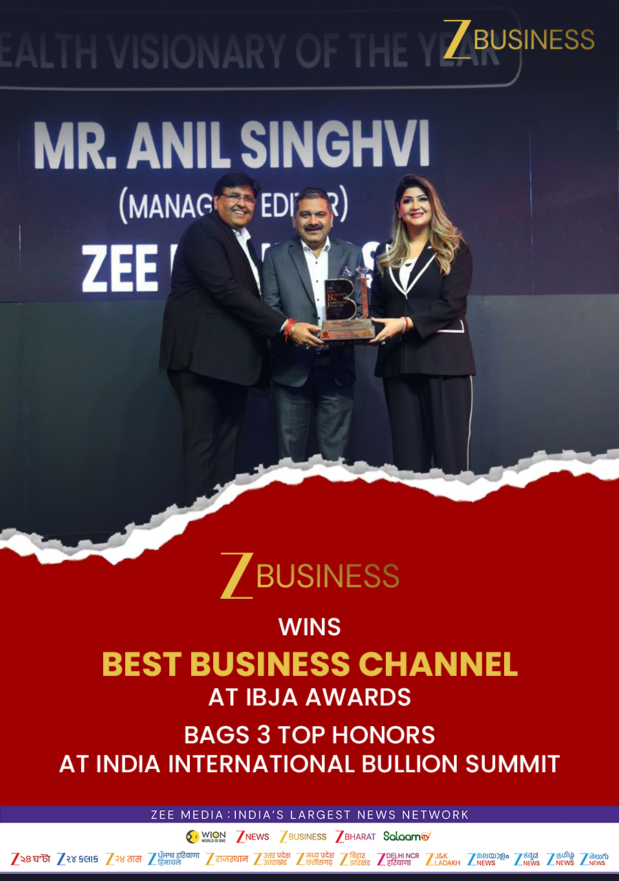 Zee Business Emerges as Best Business Channel at IBJA Awards