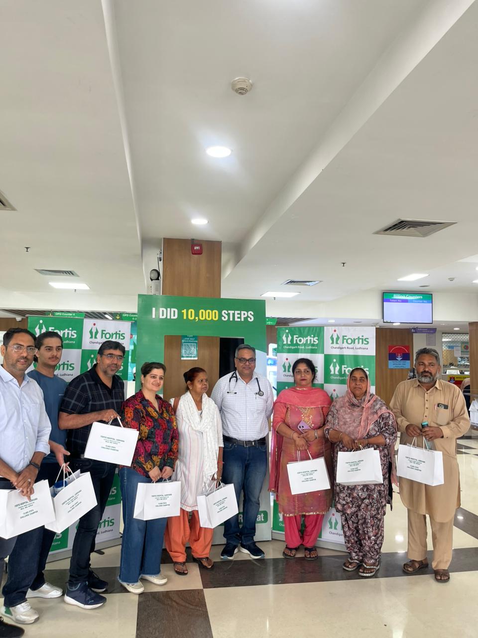 Fortis Hospital Ludhiana Marks World Health Day with Walk, Win, Repeat &ndash; 10,000 Steps Challenge, Inspires City to Embrace Preventive Health