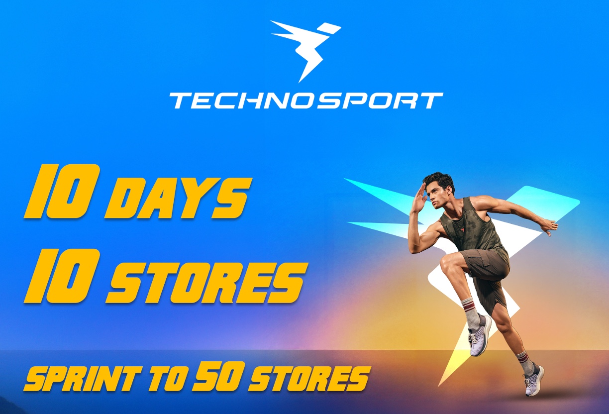 Technosport Reaches 50 Stores with 10 Launches in 10 Days, driven by 6X YoY Growth in the Exclusive Store Business