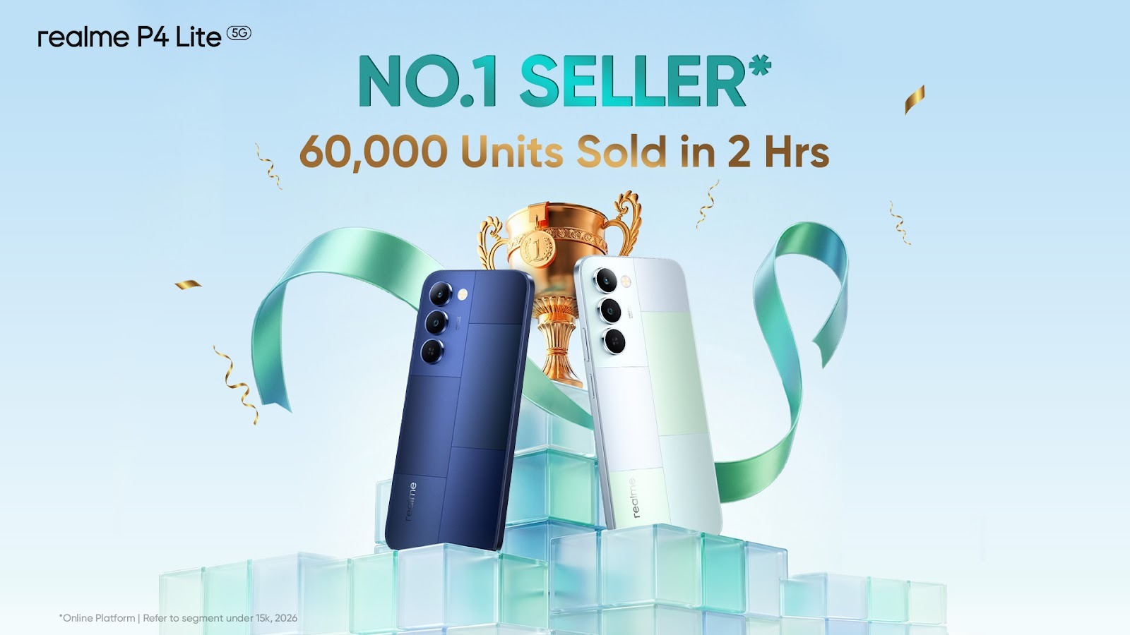 realme P4 Lite 5G Becomes No.1 Seller, Records 60,000 Units Sold Within 2 Hours