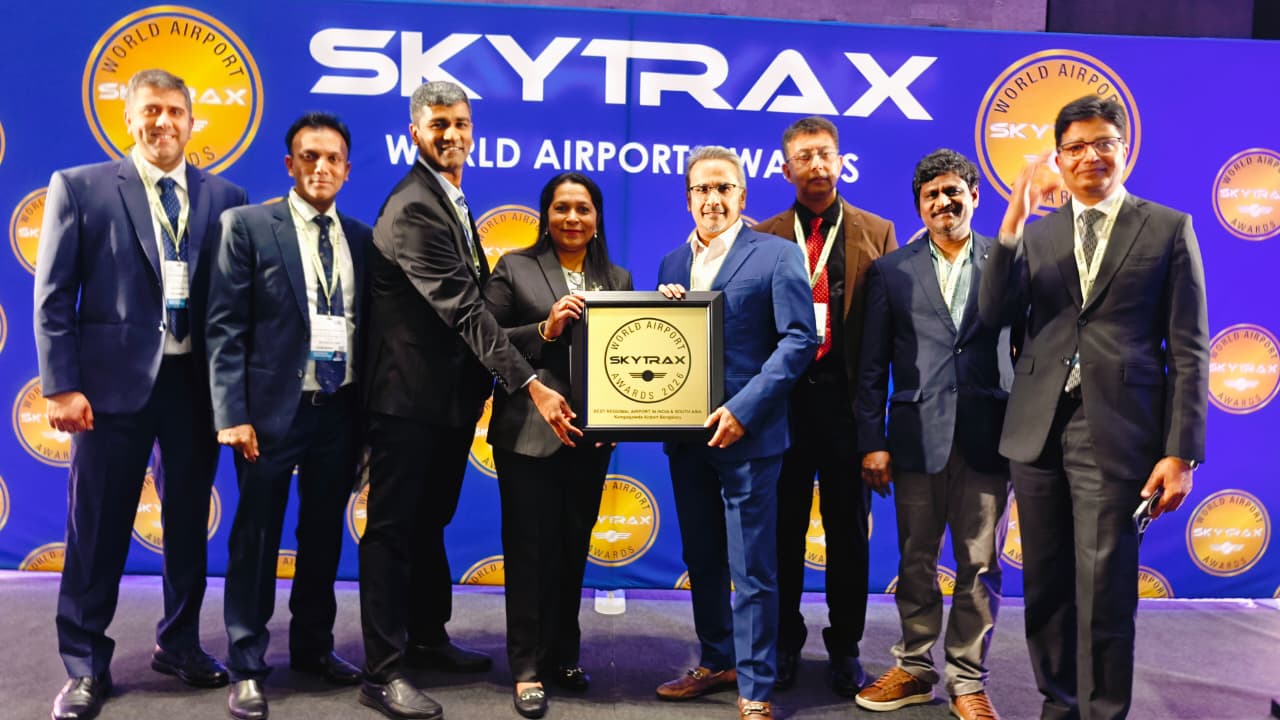 BLR Airport Named &lsquo;Best Regional Airport in India & South Asia&rsquo; for Third Consecutive Year at Skytrax Awards 2026