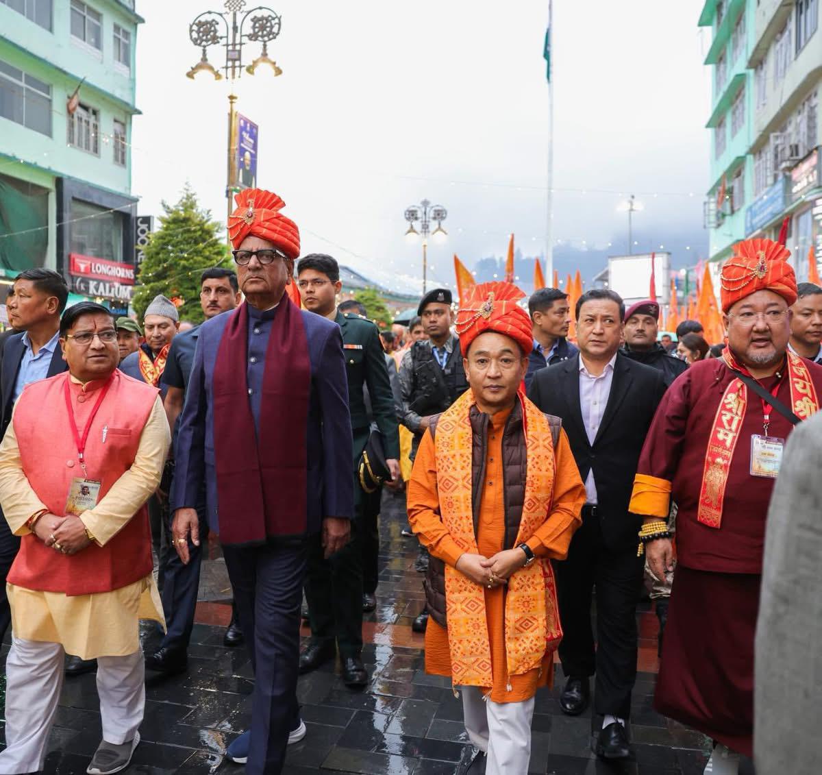 Chief Minister Prem Singh Tamang Participated in Ram Navami Celebrations in Gangtok