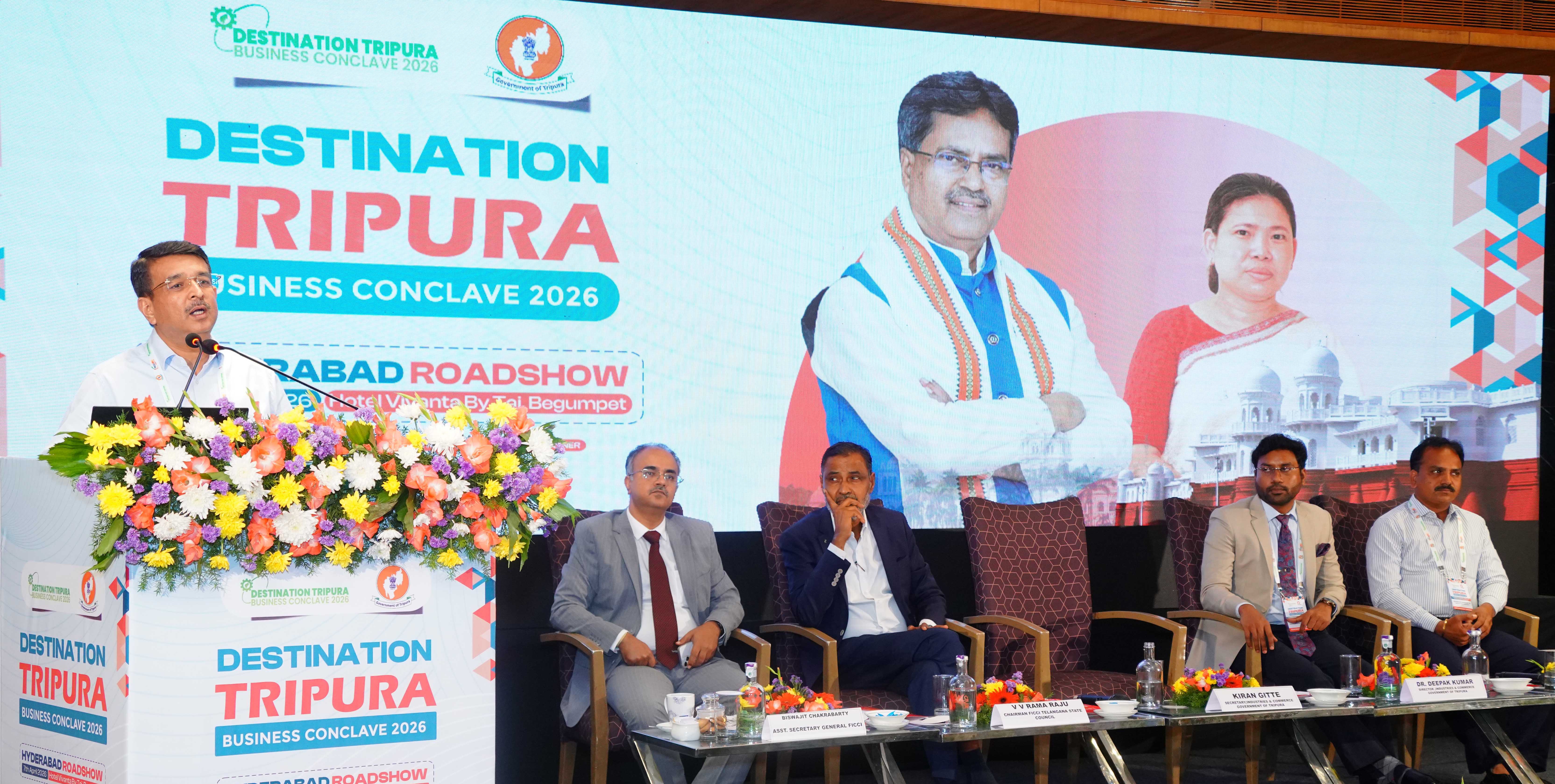 Department of Industries & Commerce, Government of Tripura Destination Tripura &ndash; Business Meet 2026 Investors&rsquo; Roadshow Held in Hyderabad