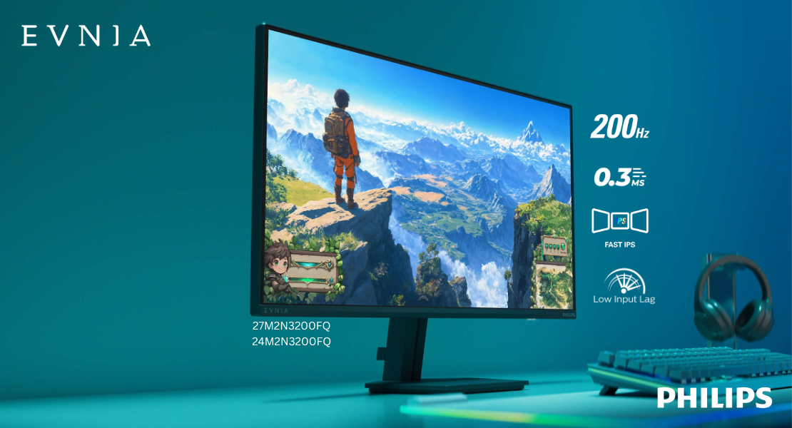 Philips Evnia Unleashes 200Hz Speed Demon Gaming Monitor: Built for Middle Eastern Gamers
