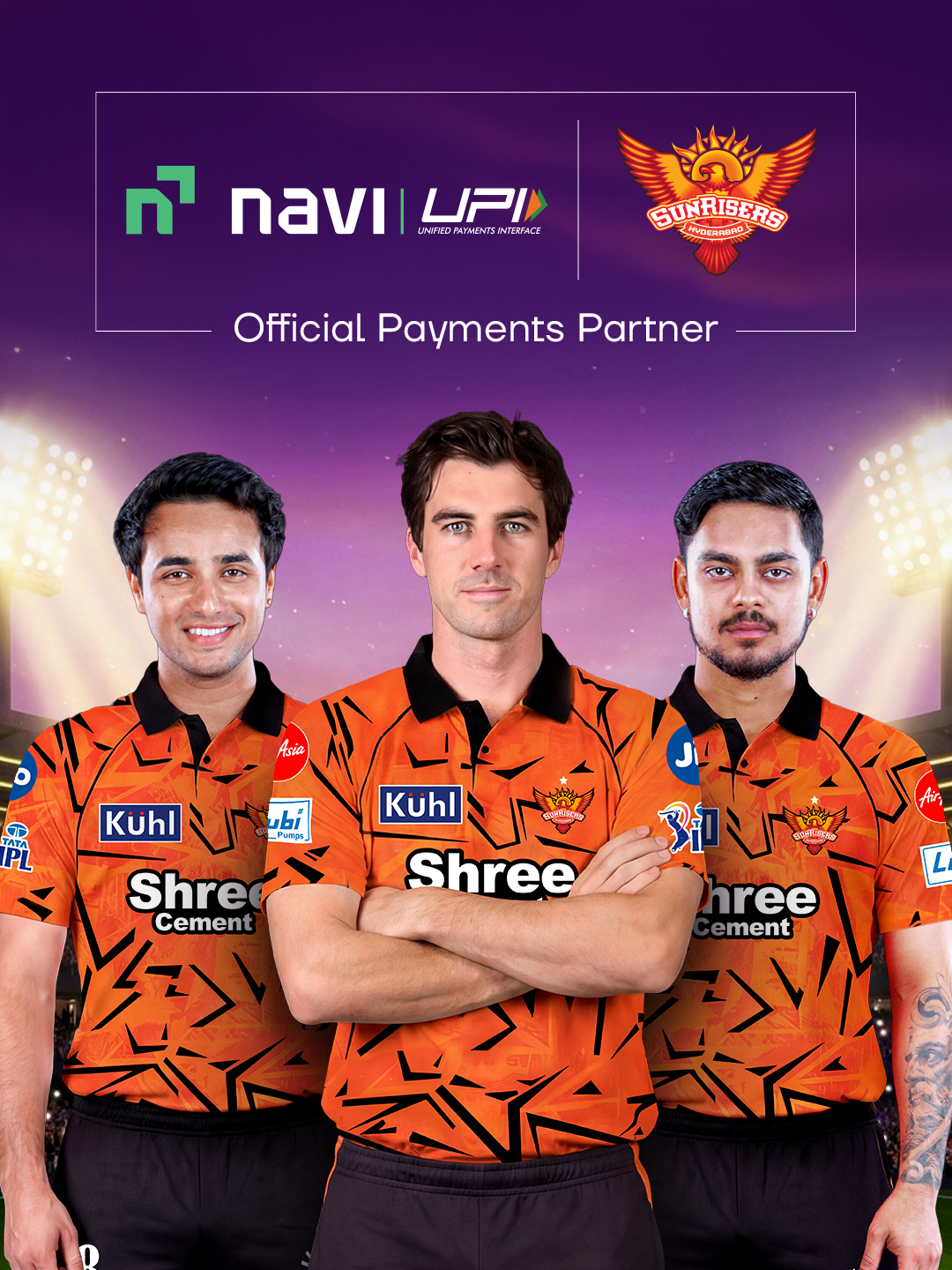 Navi UPI partners with Sunrisers Hyderabad as Official Payments Partner for the 2026 T20 Season