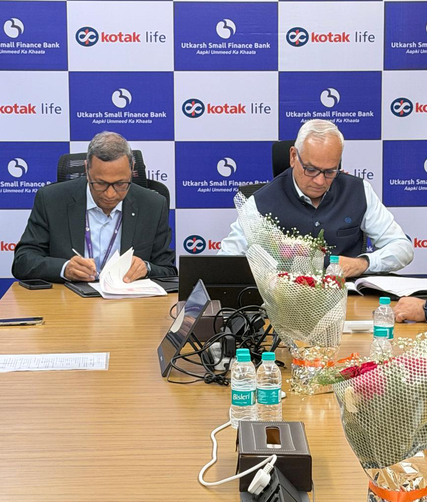 Utkarsh Small Finance Bank and Kotak Life Announce Strategic Partnership to Drive Life Insurance Penetration || Press Release