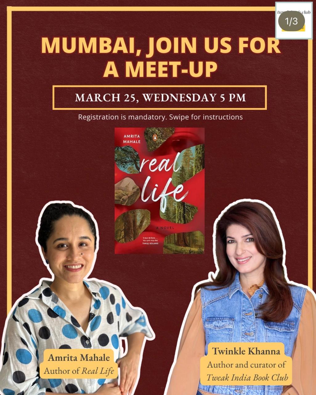Sanjiv Mehta Book Signing and Twinkle Khanna - Amrita Mahale Book Club Meet at Crossword Kemps' Corner