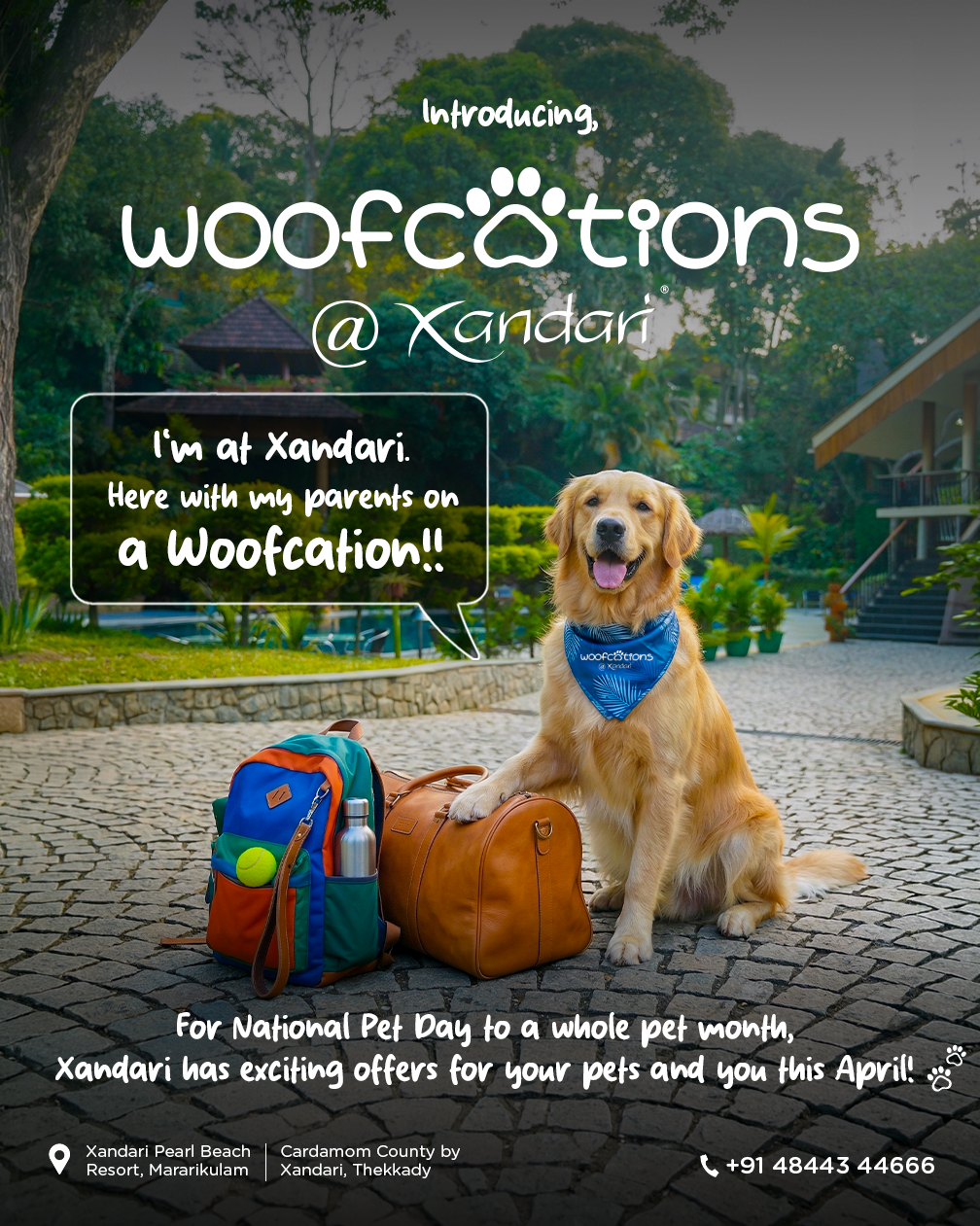 Enjoy 20 Percent  Off on Pet-Friendly Getaways with Woofcations Xandari