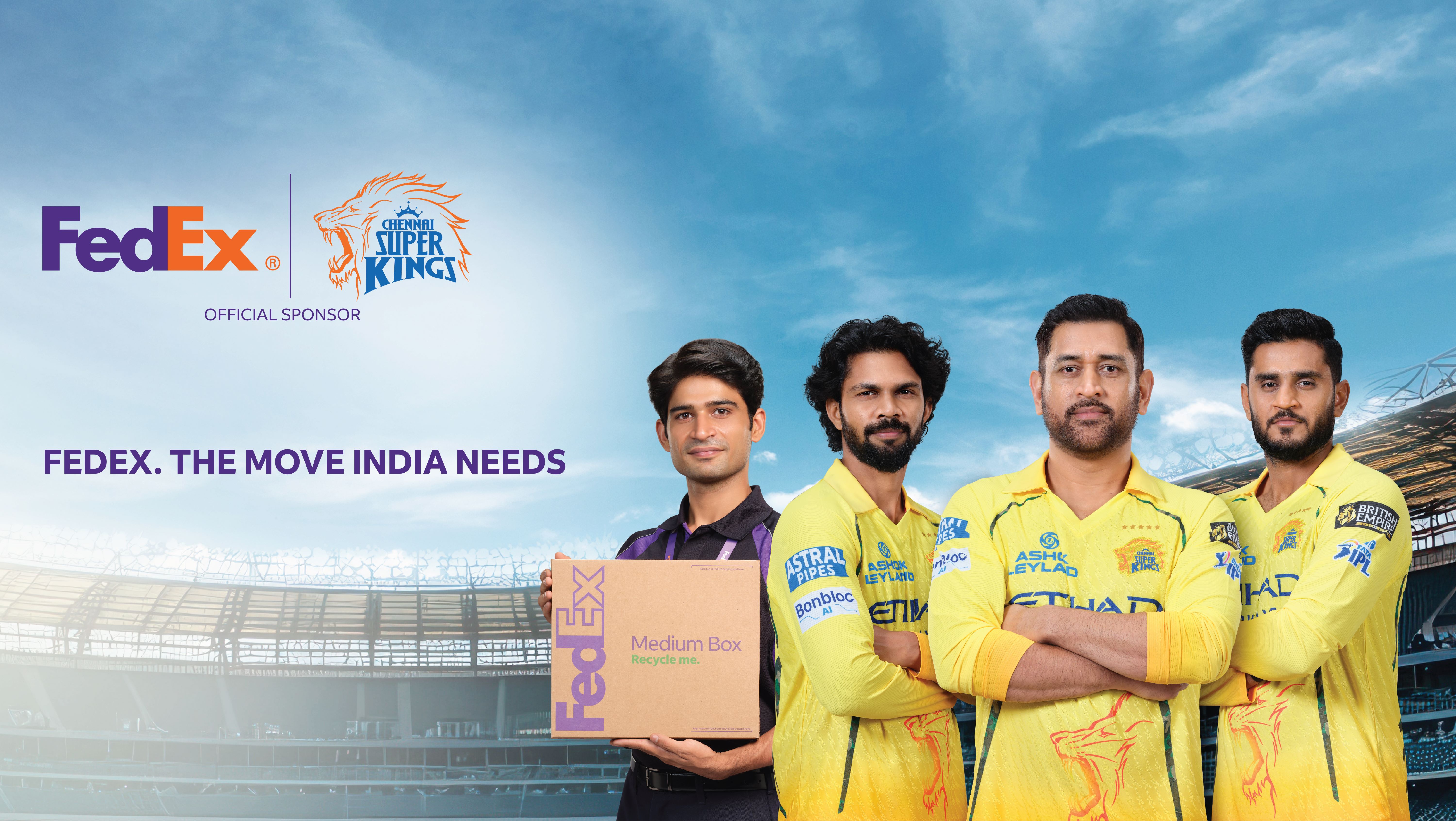 FedEx and CSK deliver an all-round advantage with &ldquo;FedEx. The Move India Needs&rdquo; digital brand campaign