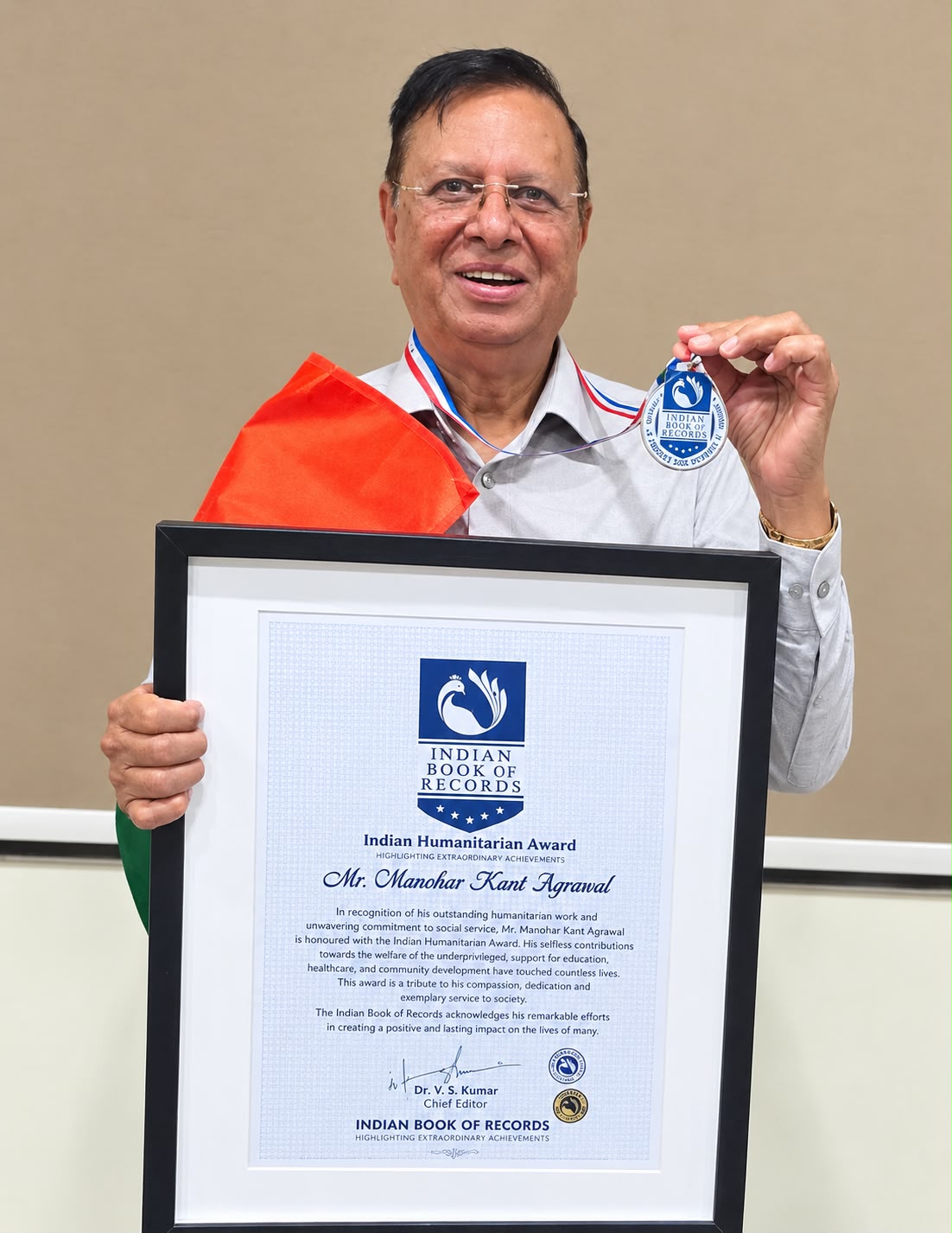Thalassemia & Sickle Cell Society (TSCS) management honoured with Indian Humanitarian Award by Indian Book of Records