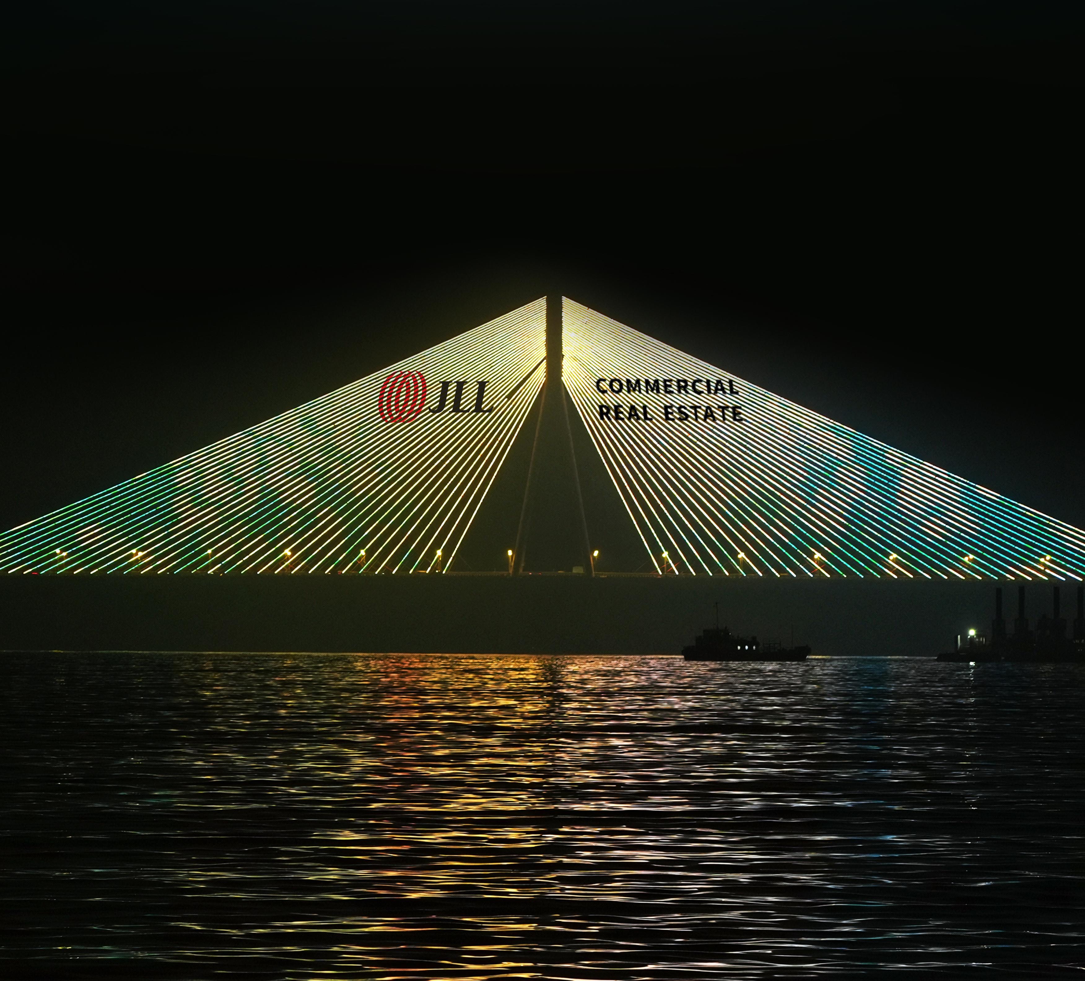 JLL lights up Mumbai&rsquo;s iconic Bandra-Worli Sea Link, underscoring strategic India commitment