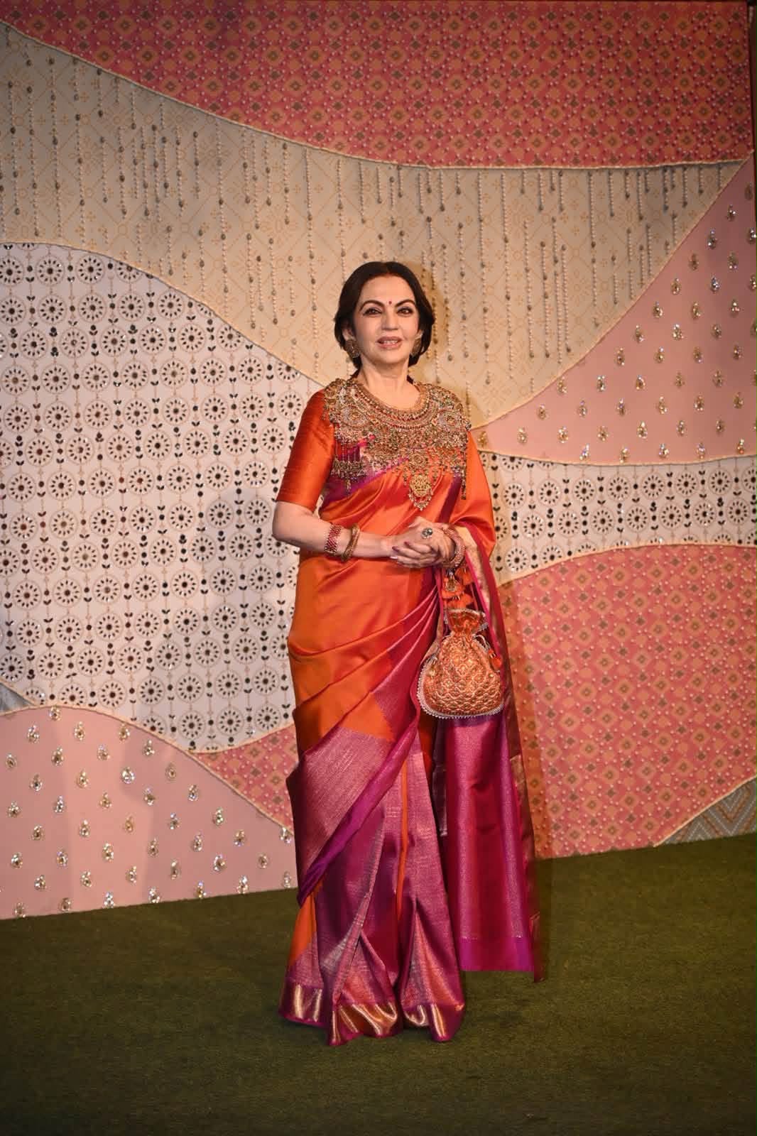 Nita Ambani wears a first-of-its-kind Advaya Kanjivaram for Ganesh Chaturthi