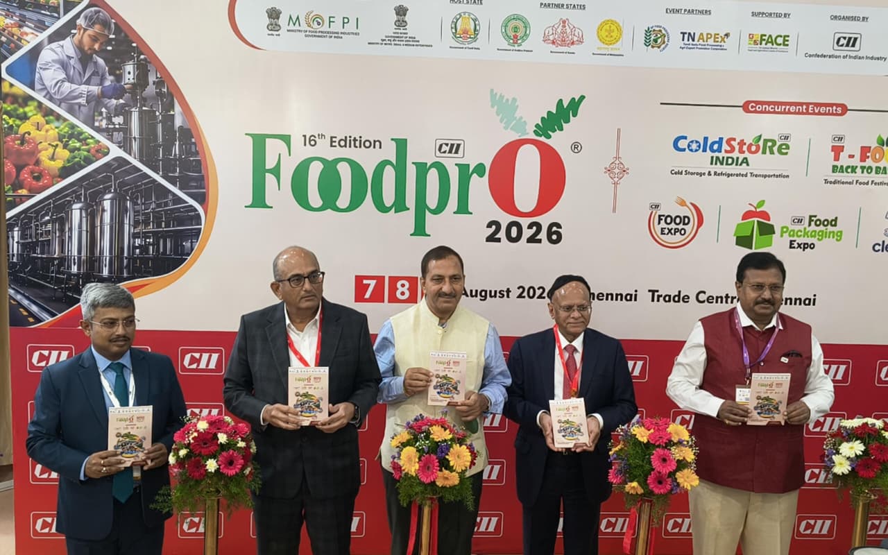 CII Southern Region Foodpro 2026 Opens in Chennai, Showcasing Innovations Across the Food Processing Value Chain