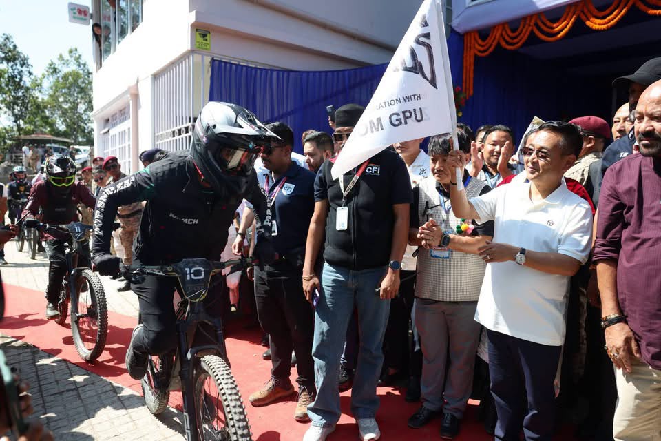 Sikkim CM Flags Off, 2026 1st International Mountain Bike (MTB) Competition by Zabarvan Extreme Legends Series