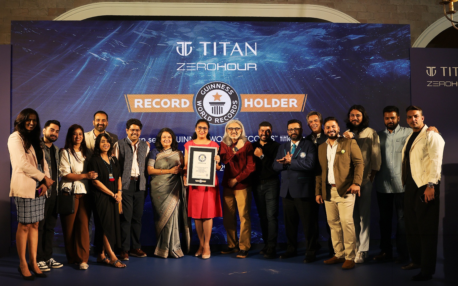 Titan Watches sets Guinness Book of World Records with Zero Hour 500M Professional Diver's Automatic Watch