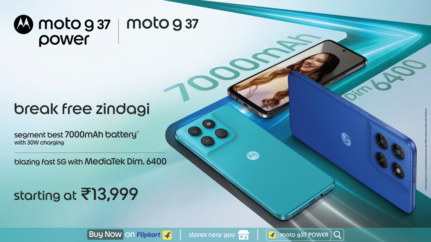 Motorola Announces Limited-Time Offers on Moto G37 and Moto G37 Power 5G Smartphones Available via Motorola, Flipkart, moto.in & Retail Stores