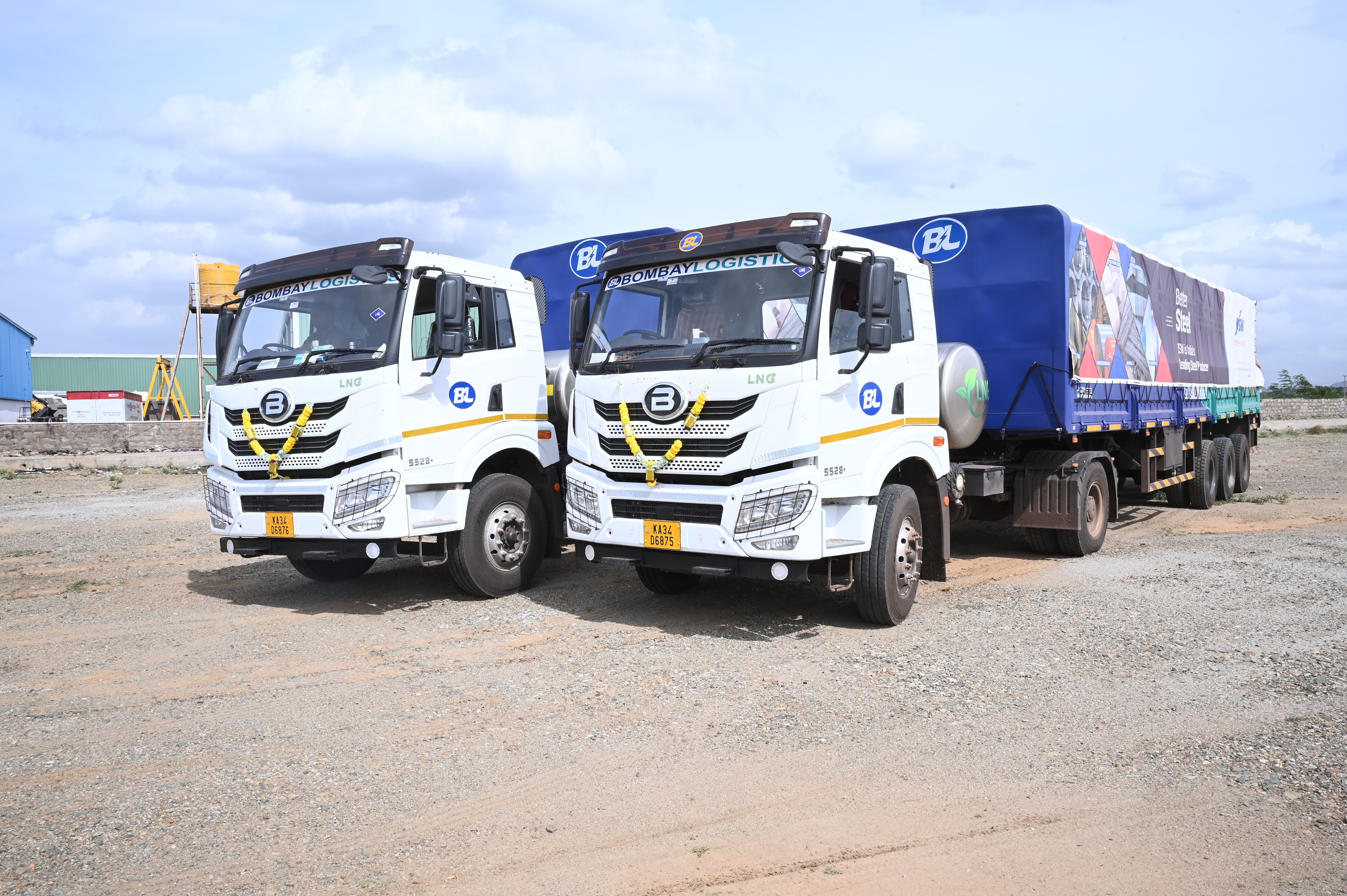 Bombay Logistics Flags Off Blue Energy Motors LNG Trucks for JSW Steel operations
