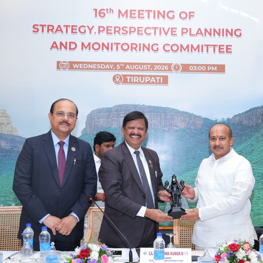 ICAI to Support Tirumala Tirupati Devasthanams in Strengthening Accounting and Financial Management Systems