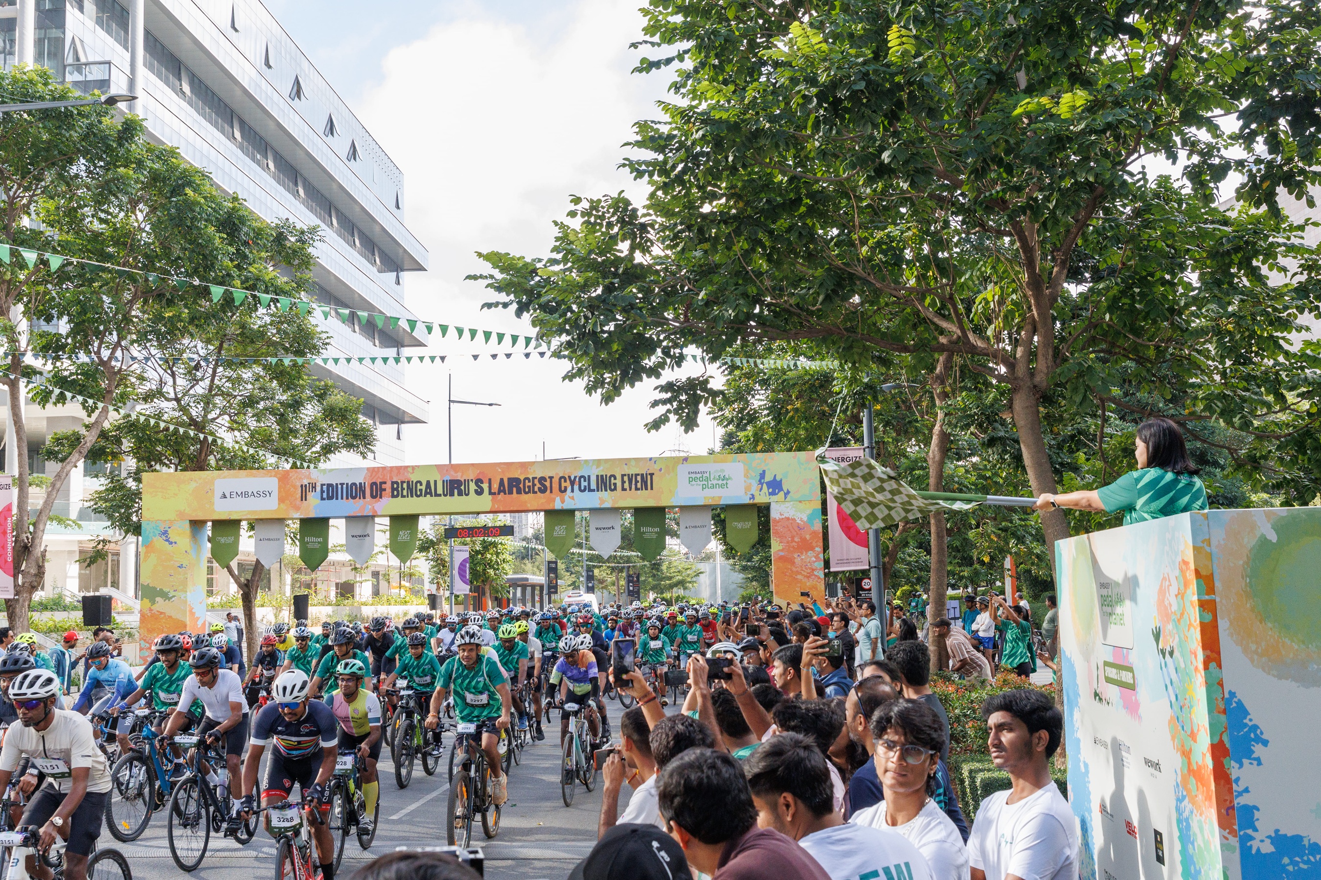 Over 1,700 Cyclists Come Together at Embassy Manyata for the 11th Edition of Embassy Pedal for the Planet
