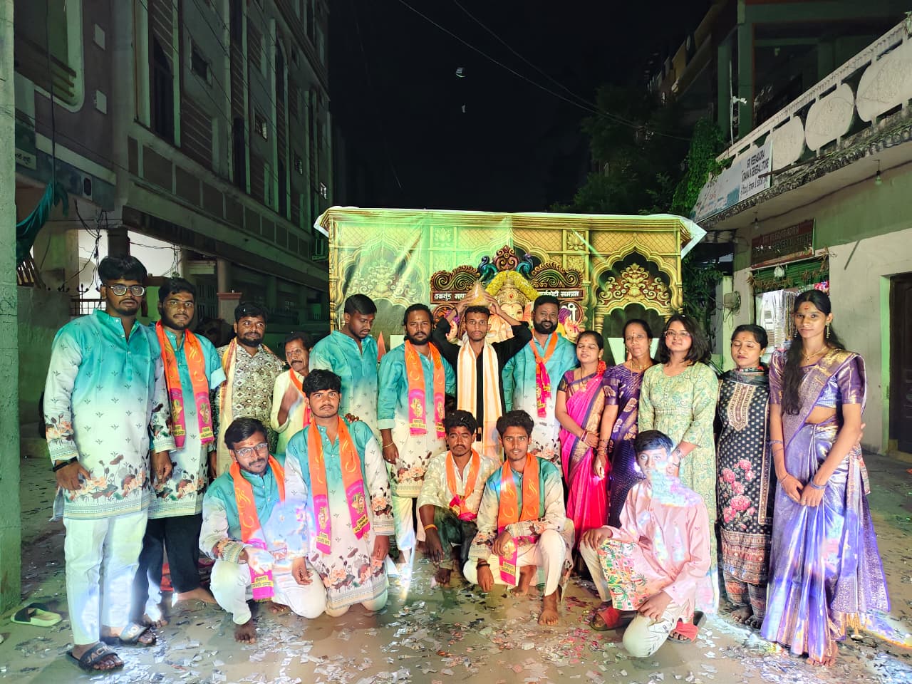 Patancheru Bids a Grand Farewell to Lord Ganesha: Team Rudra Creates a Historic Record with ₹1,36,667 Laddu Auction