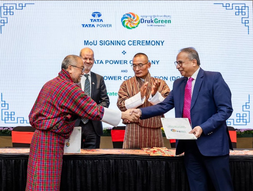 Tata Power and Druk Green Power Corporation Sign MoU to Build Skill Development Ecosystem for the Development of 5,000 MW Clean Energy Capacity