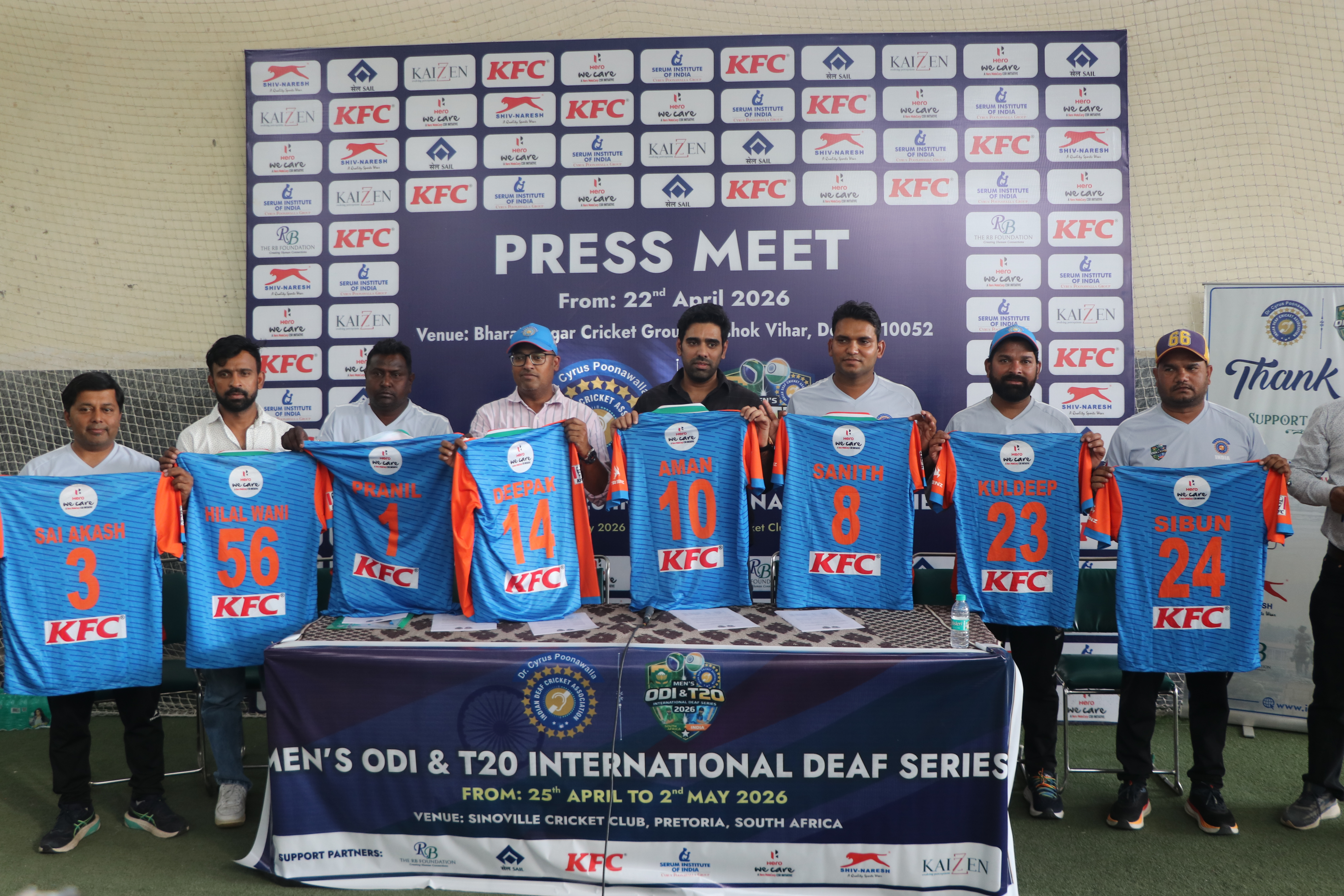 Indian Deaf Cricket Team unveils new jersey for upcoming ODI and T20I Series against South Africa