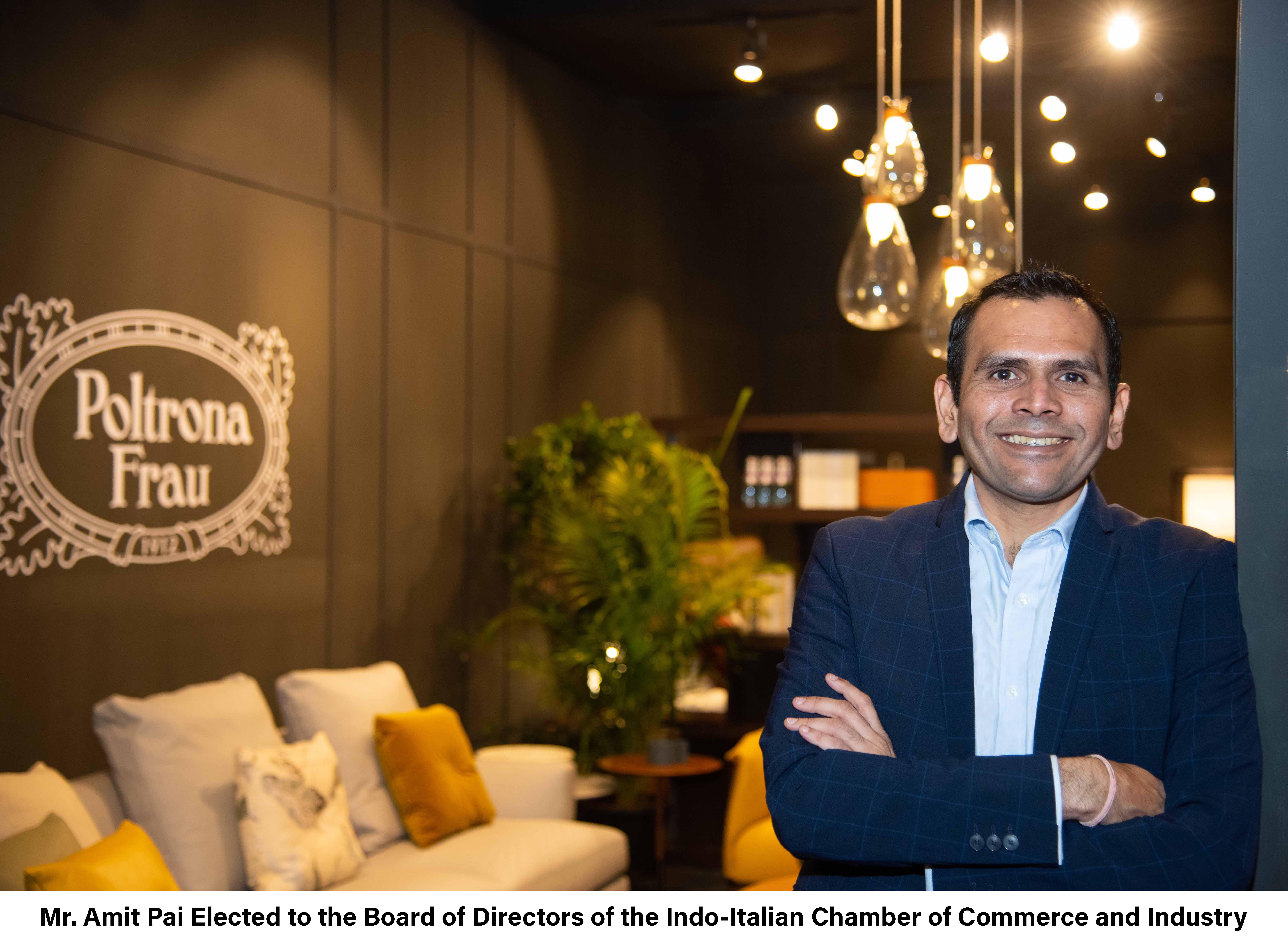 Amit Pai Elected to the Board of Directors of the Indo-Italian Chamber of Commerce and Industry