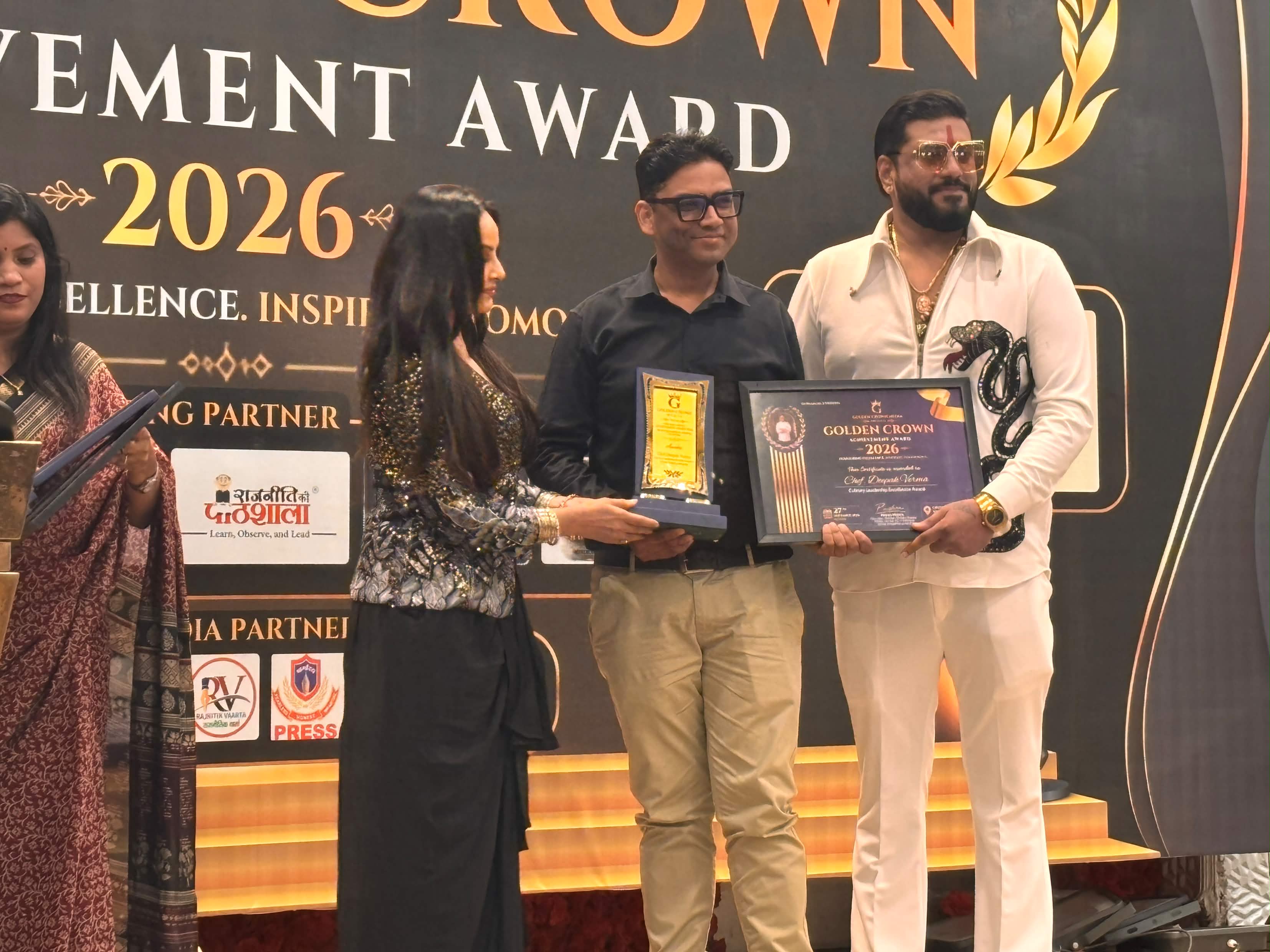 Chef Deepak Verma Named Chef Excellence of the Year at Golden Crown Achievement Awards 2026