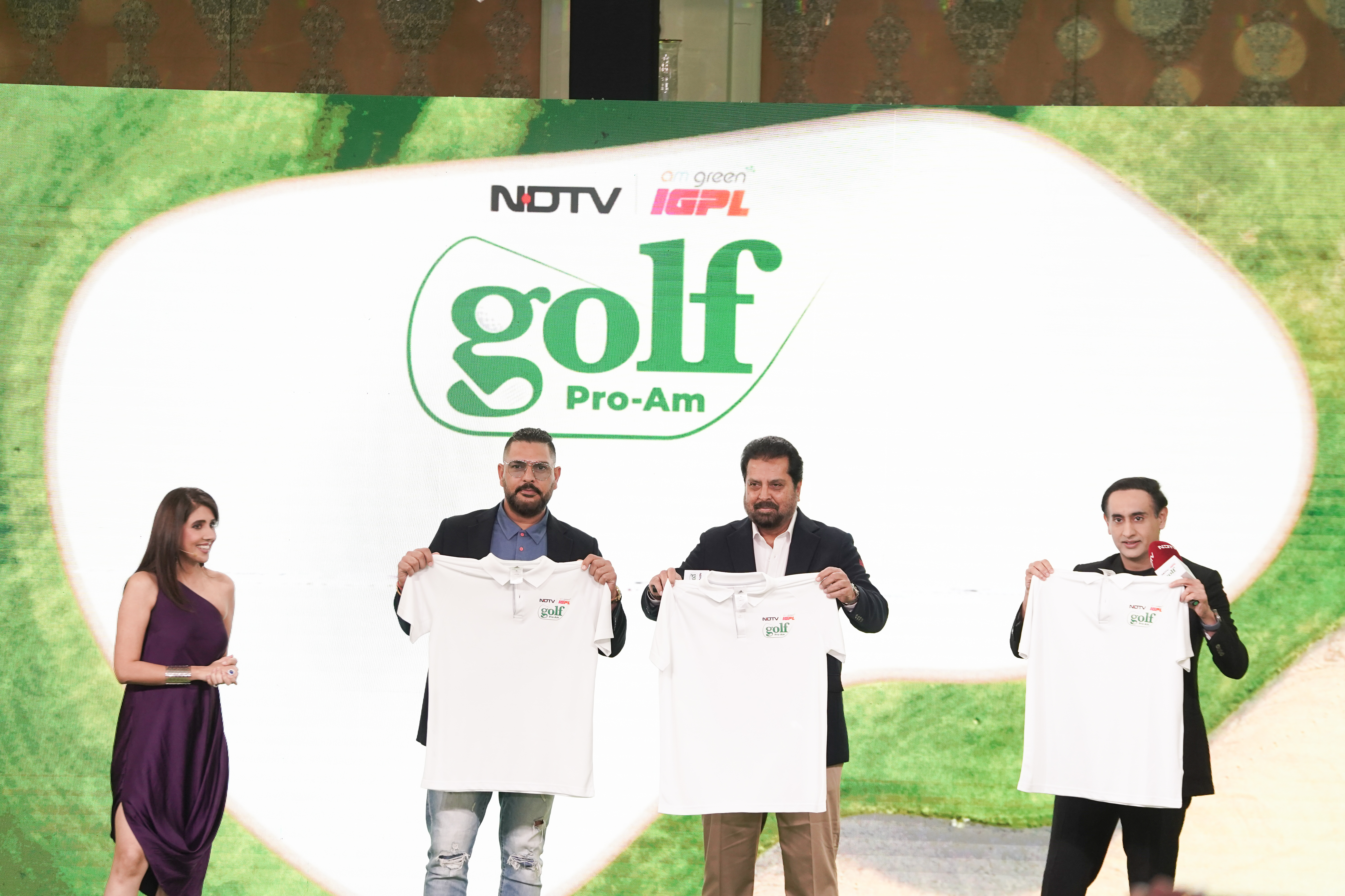 Yuvraj Singh, Leander Paes Lead Star-Studded Launch of NDTV-AM Green IGPL Golf Pro-Am