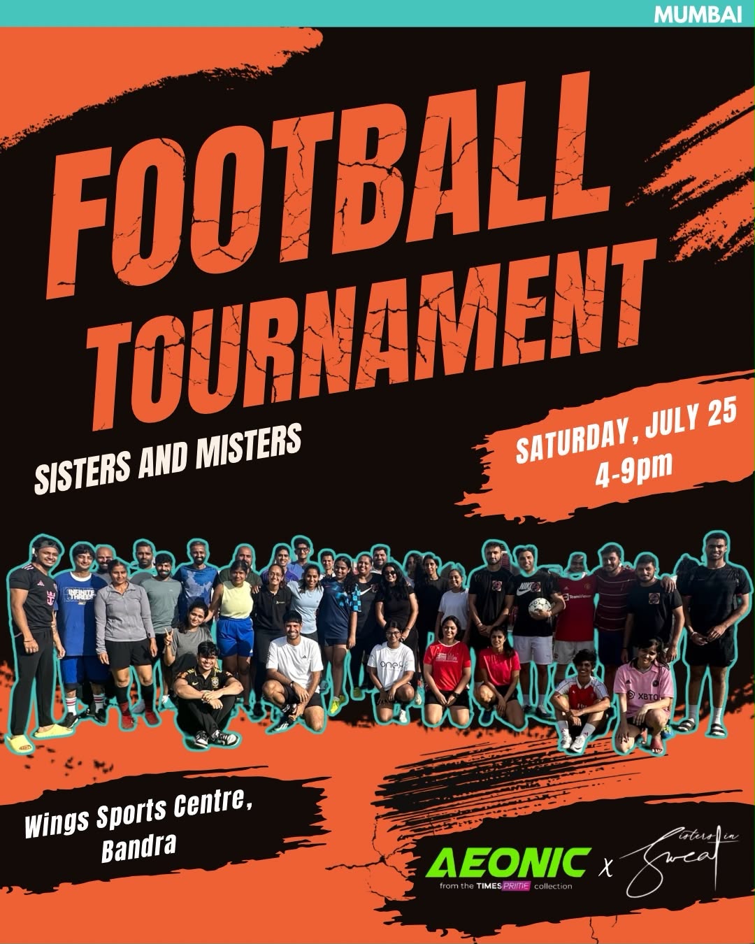 Times Prime's Aeonic Partners with Sisters In Sweat to Host Premium Mixed Football Tournament