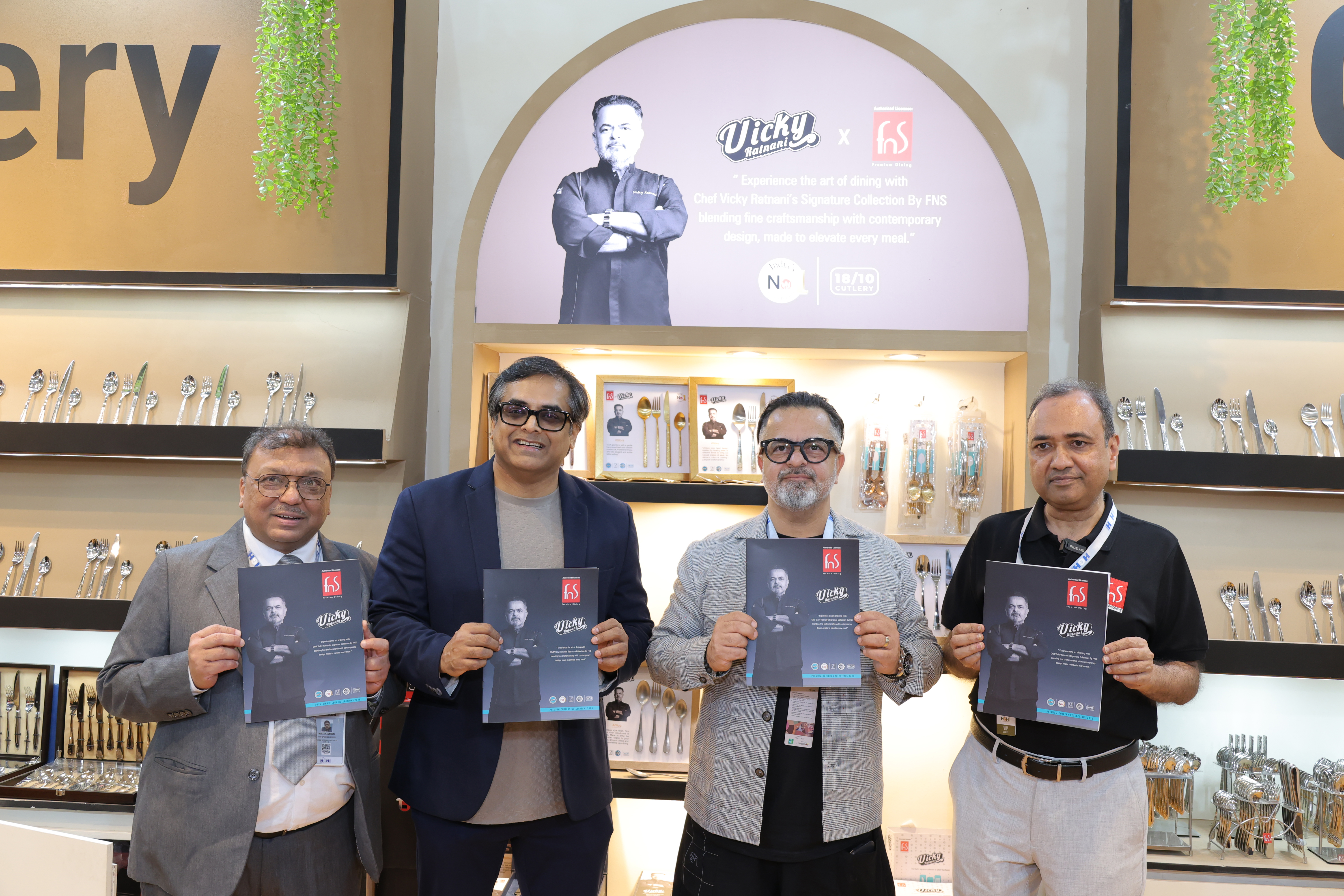 Chef Vicky Ratnani unveils signature cutlery collection with FNS at HGH India 2026