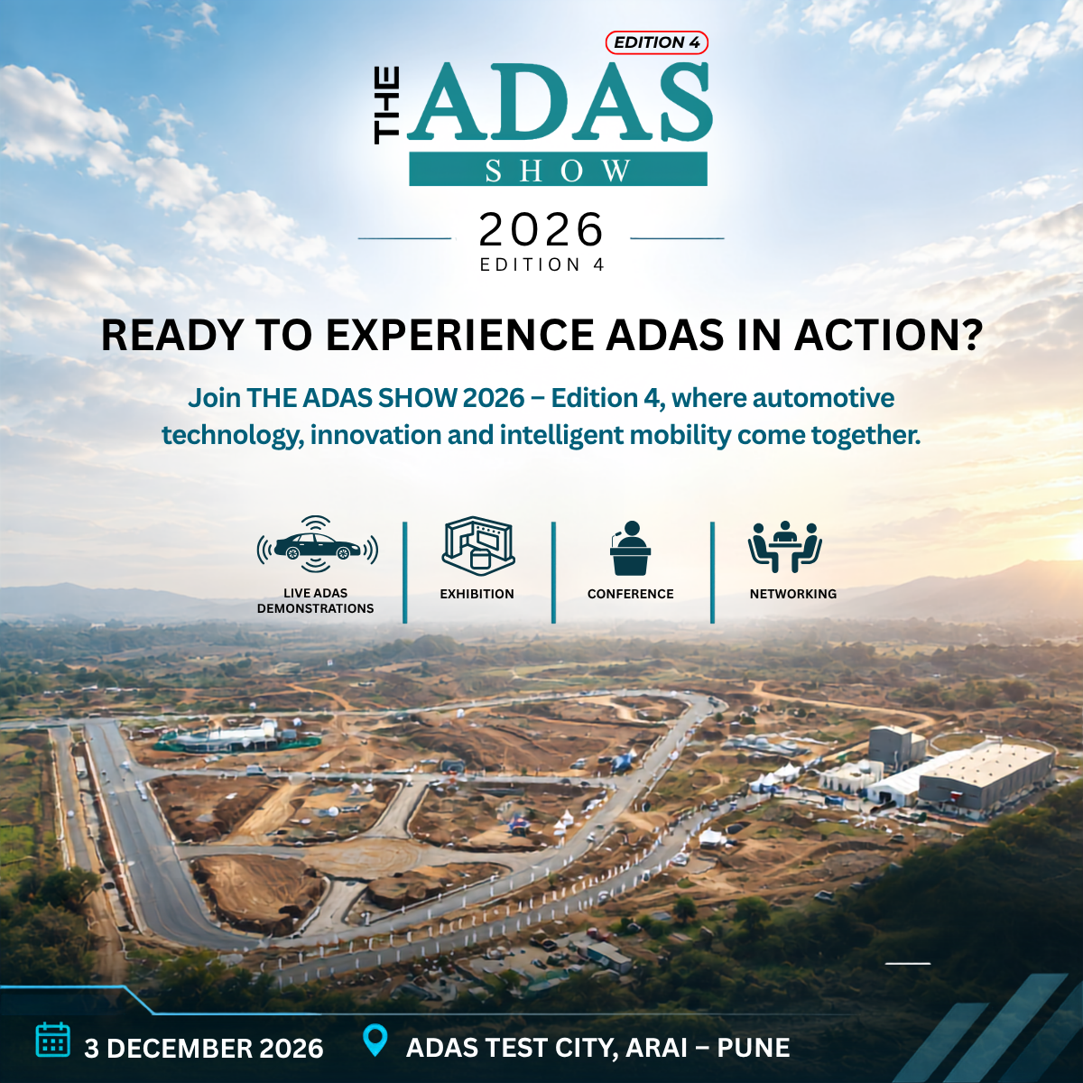 THE ADAS SHOW &ndash; 4th Edition to Bring Together India&rsquo;s Automotive and Intelligent Mobility Ecosystem in Pune