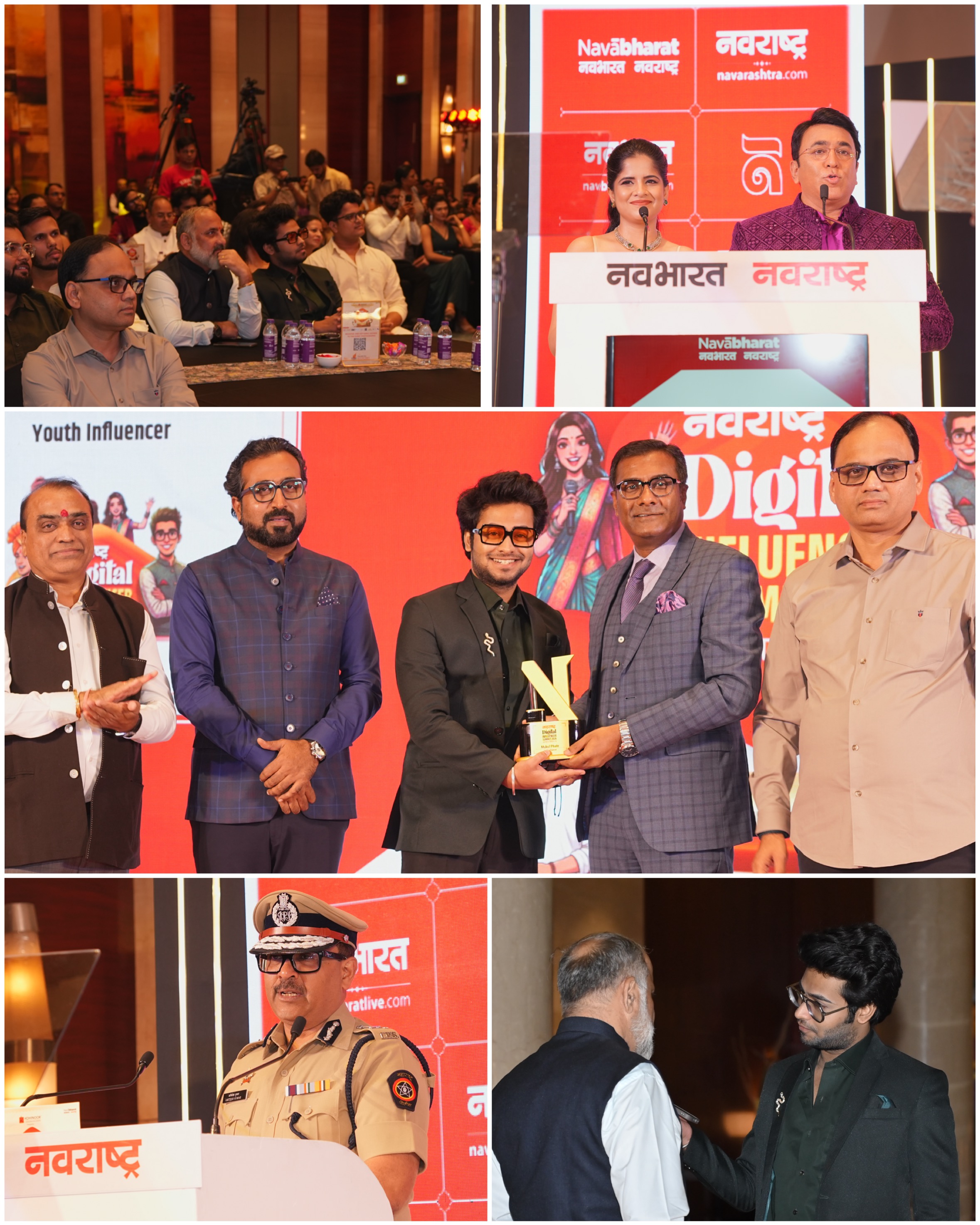 Rising Star Mukul Phate Honoured with Youth Influencer Award at NavaBharat NavaRashtra Digital Influencer Summit 2026