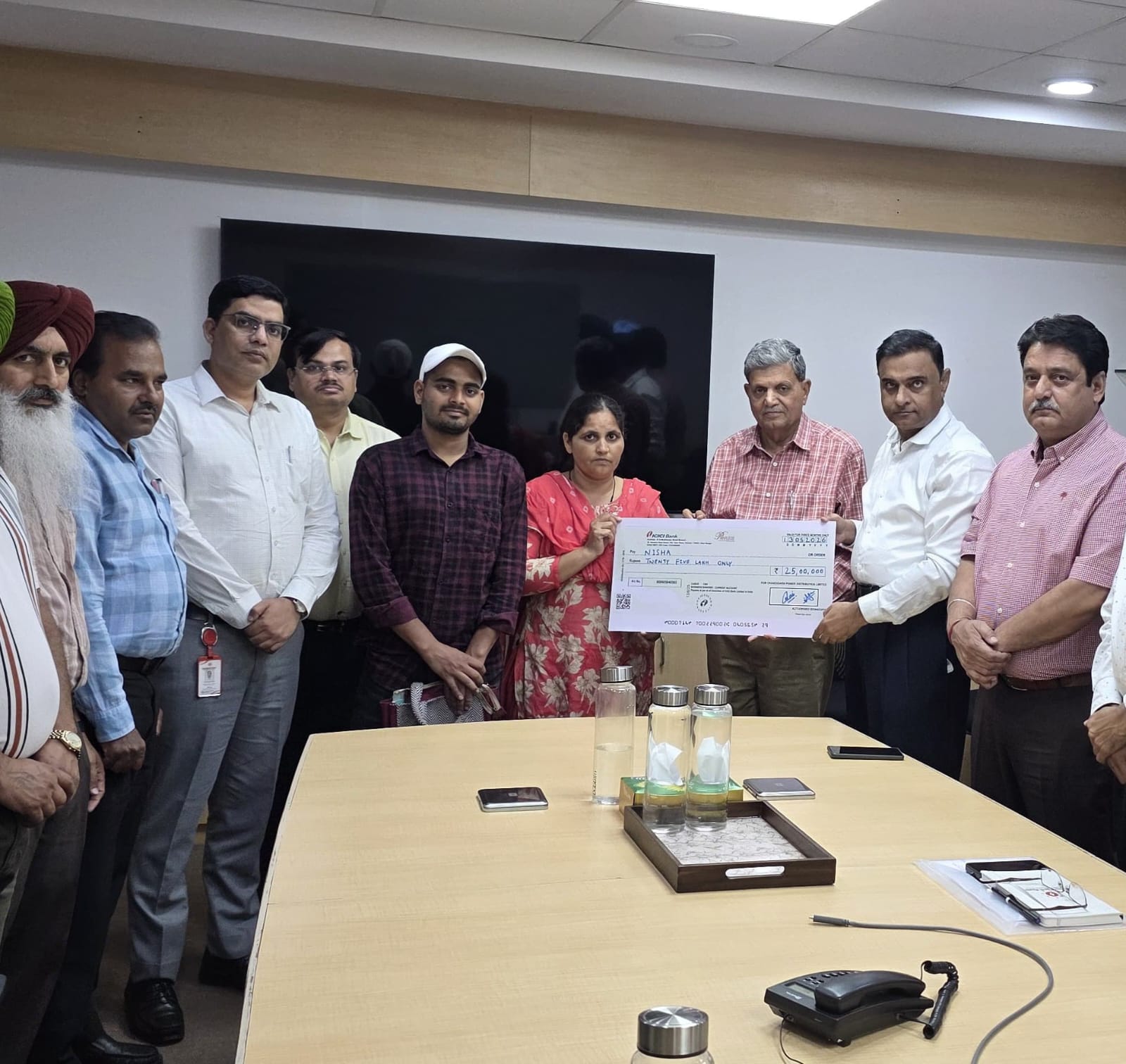 CPDL again Extends Financial Support of Rs 25 Lakh to Family of Deceased Employee