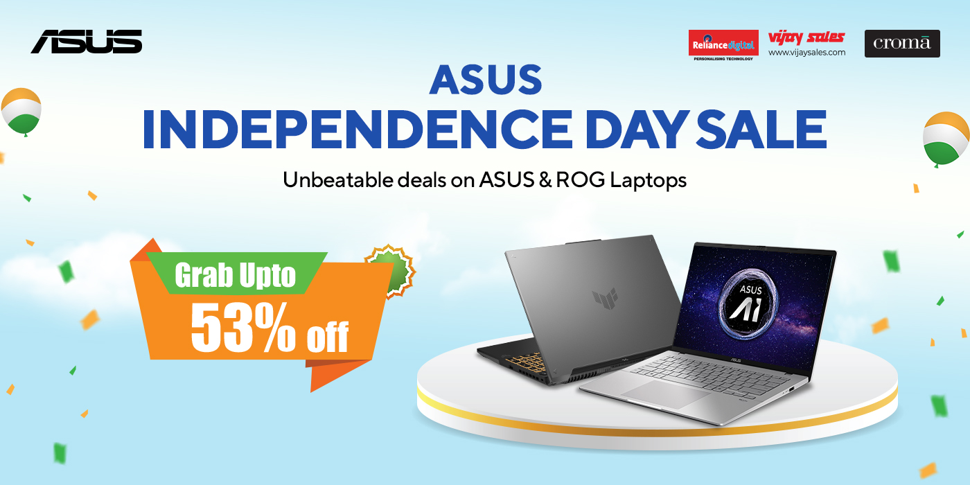 ASUS Rolls Out Special Laptop Offers for Independence Day 2026 with up to 53 percent savings
