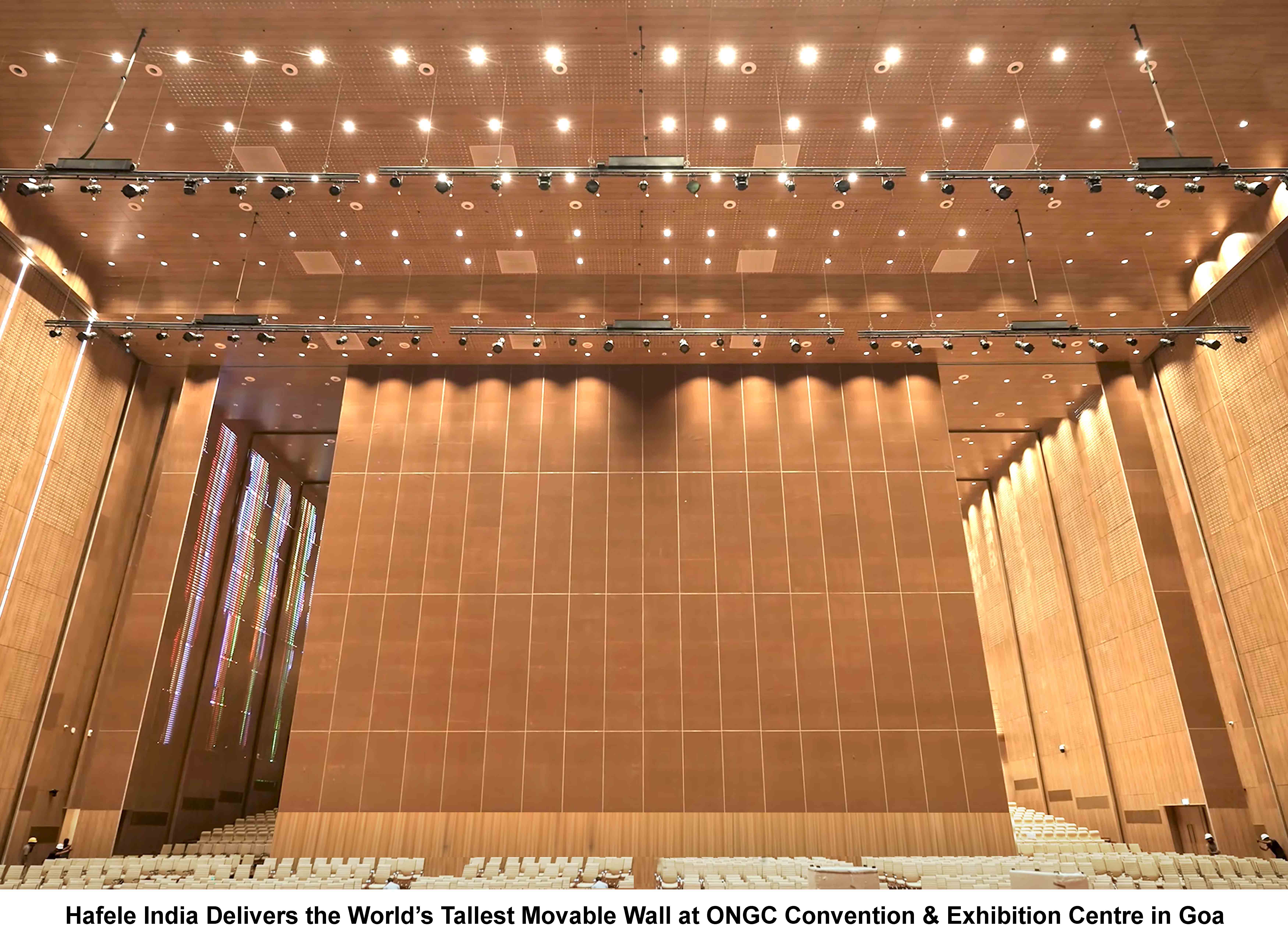 Hafele India Delivers the World&rsquo;s Tallest Movable Wall at ONGC Convention & Exhibition Centre in Goa