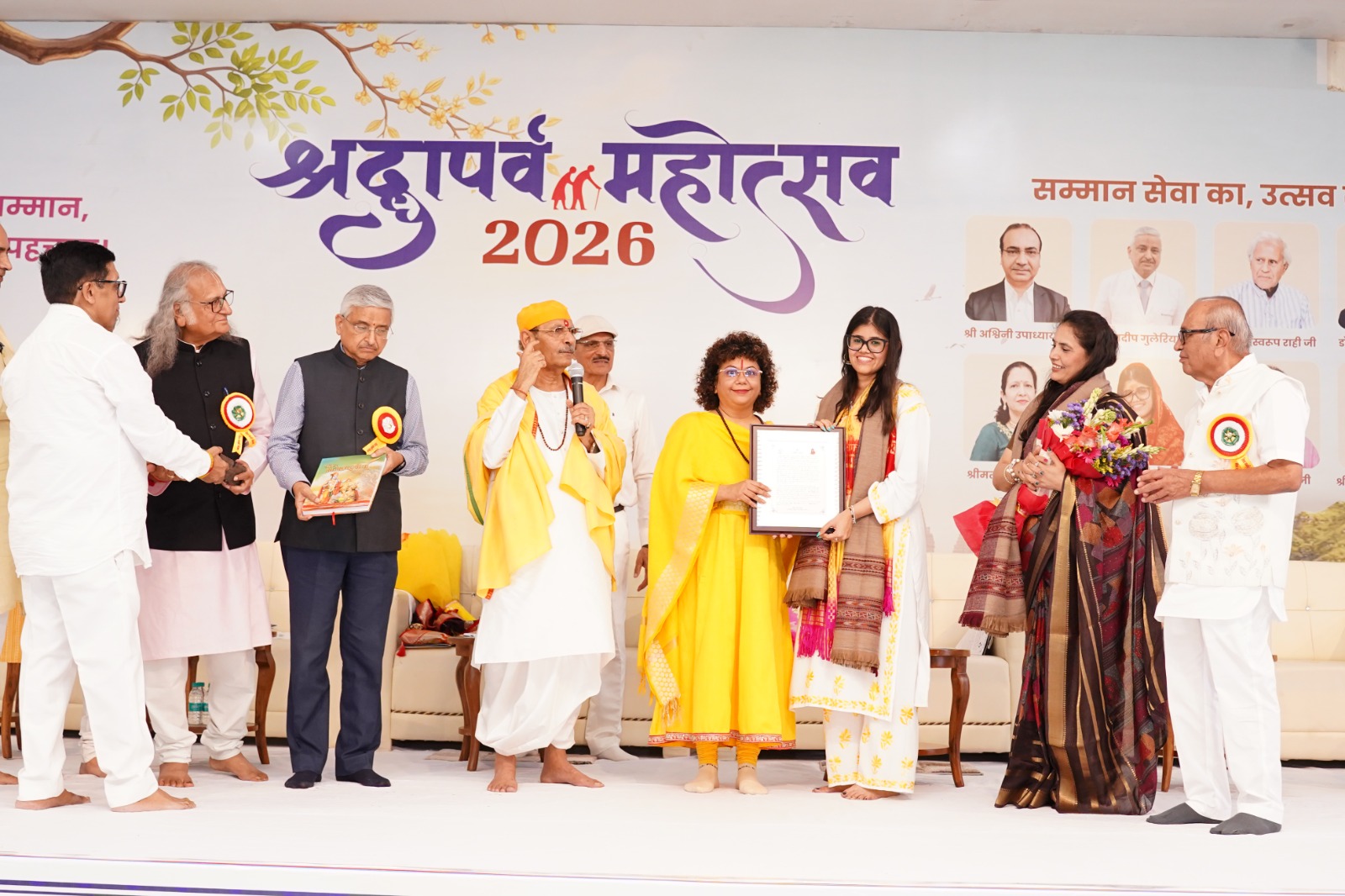 Hanuman Ansh Producer Anupriya Nagar Honoured at 30th Shraddha Parv Mahotsav by Shri Sudhanshu Ji Maharaj for Highlighting India&rsquo;s Spiritual Heritage