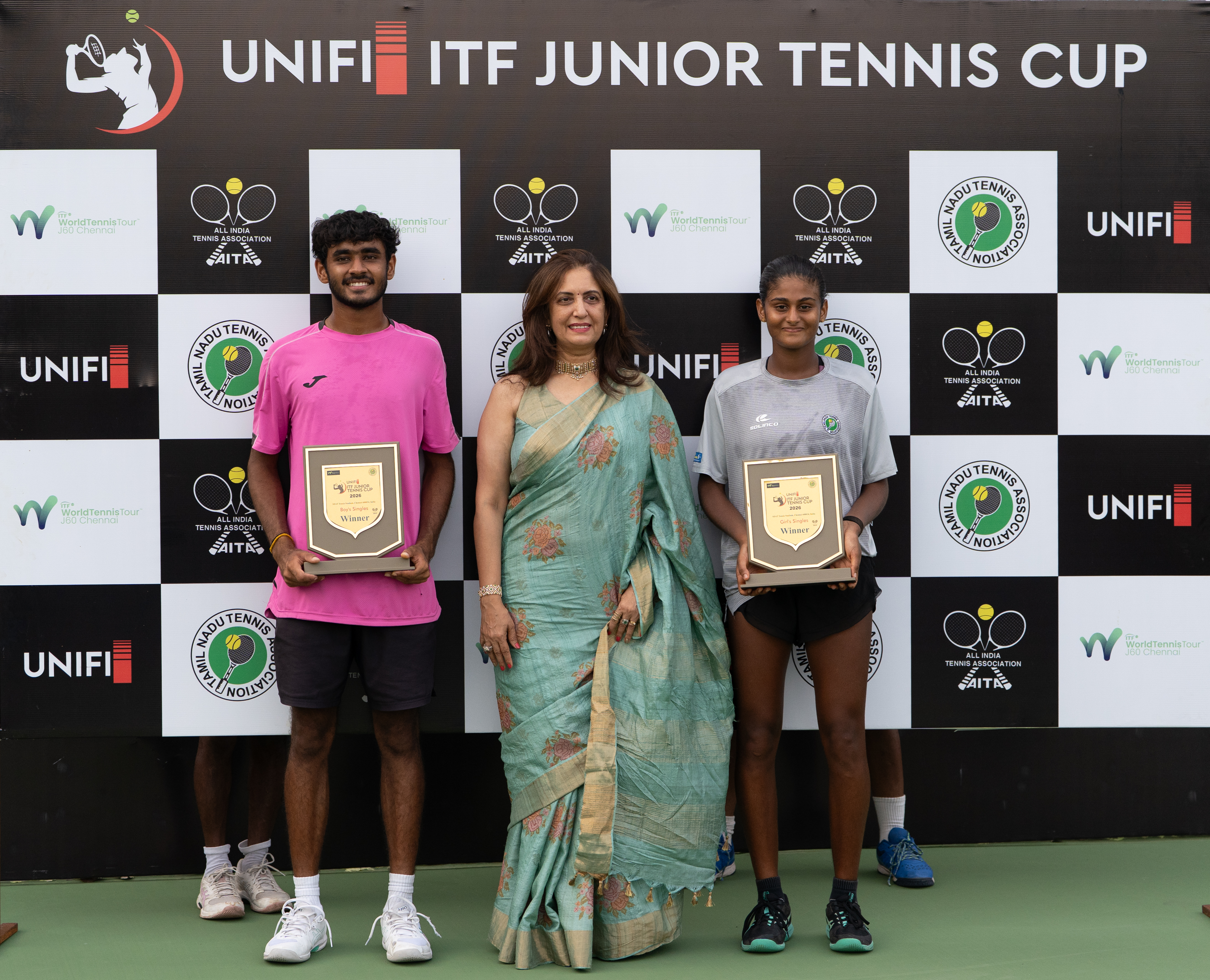 Om Patel and Deepshika Vinayagamurthy Lift UNIFI&ndash;ITF Junior Tennis Cup 2026 Titles