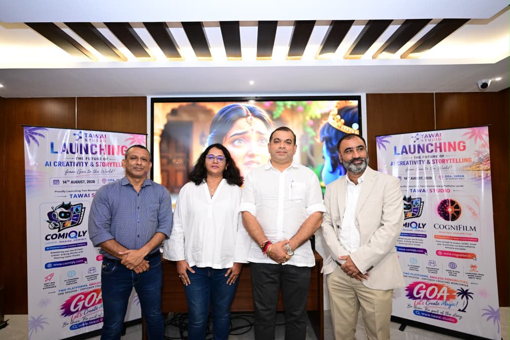 AI-powered storytelling platforms CogniFilm and Comiqly launched in Goa by Minister Rohan Khaunte