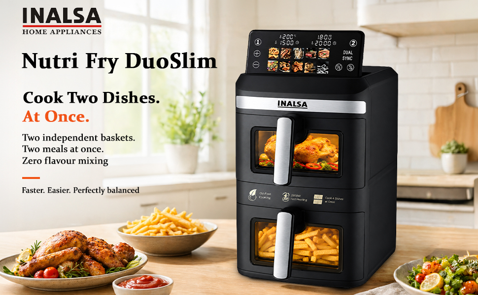 INALSA expands kitchen appliance portfolio with Nutri Fry DuoSlim Air Fryer