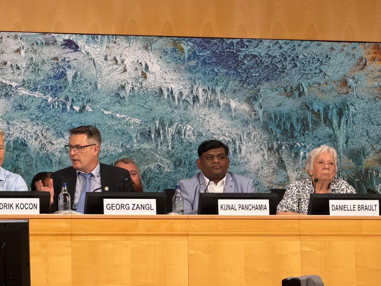 Indian Cybersecurity Entrepreneur Kunal Panchamia calls for collaborative AI development for developing nations at UN Geneva