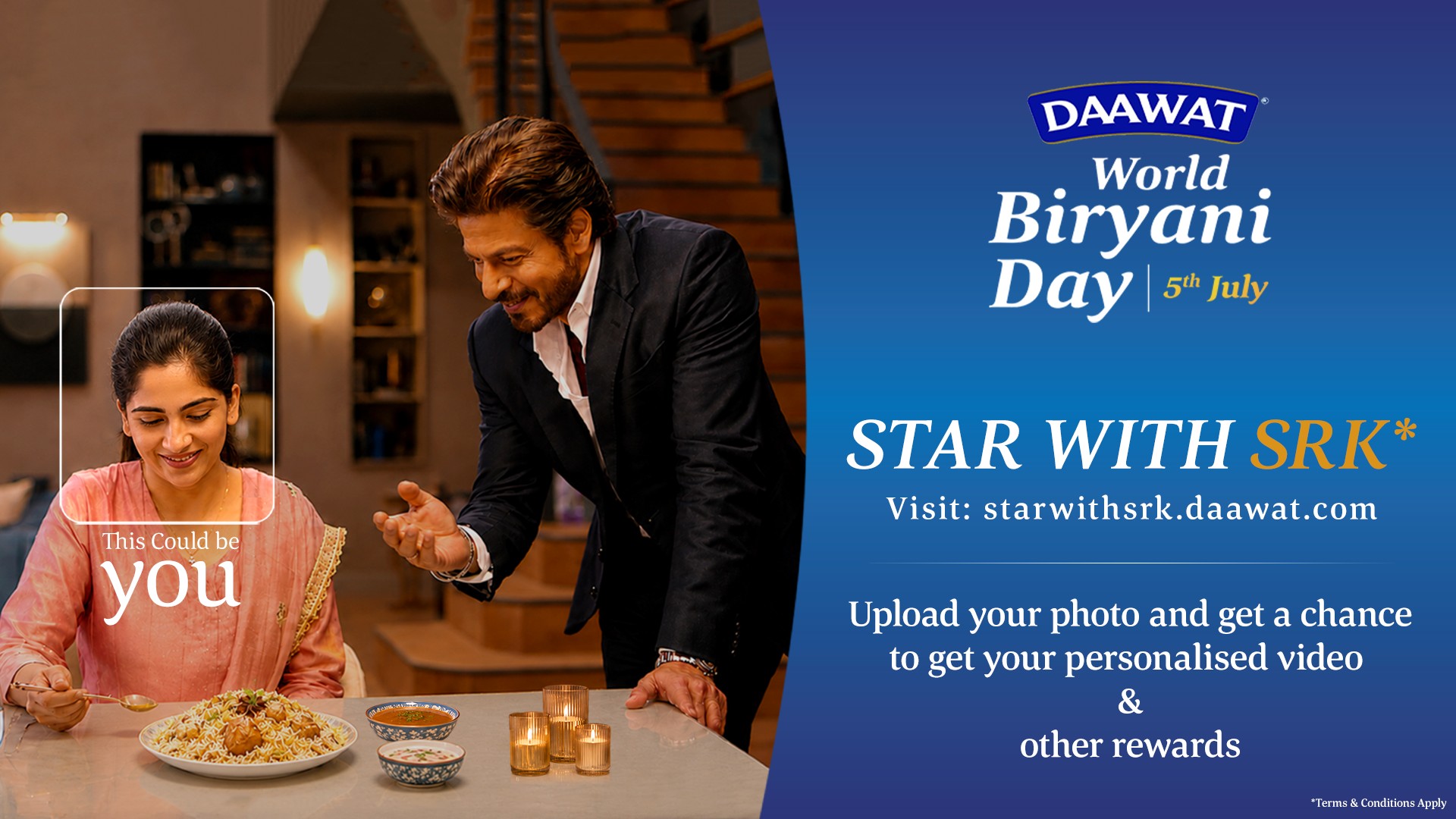 DAAWAT World Biryani Day Returns  Starring You and Shah Rukh Khan