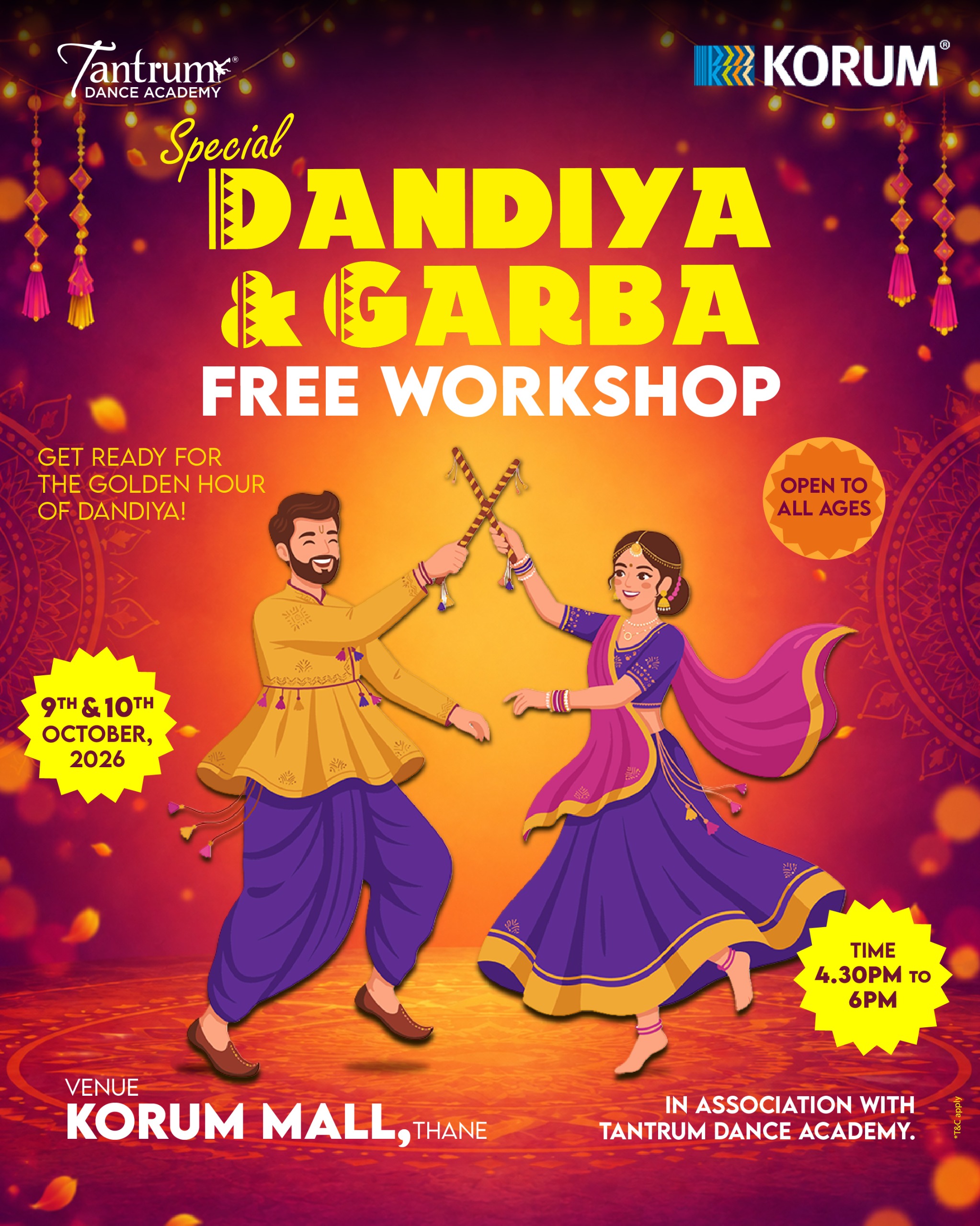 Korum Mall to Host Garba & Dandiya Workshop Ahead of Golden Dandiya Celebrations