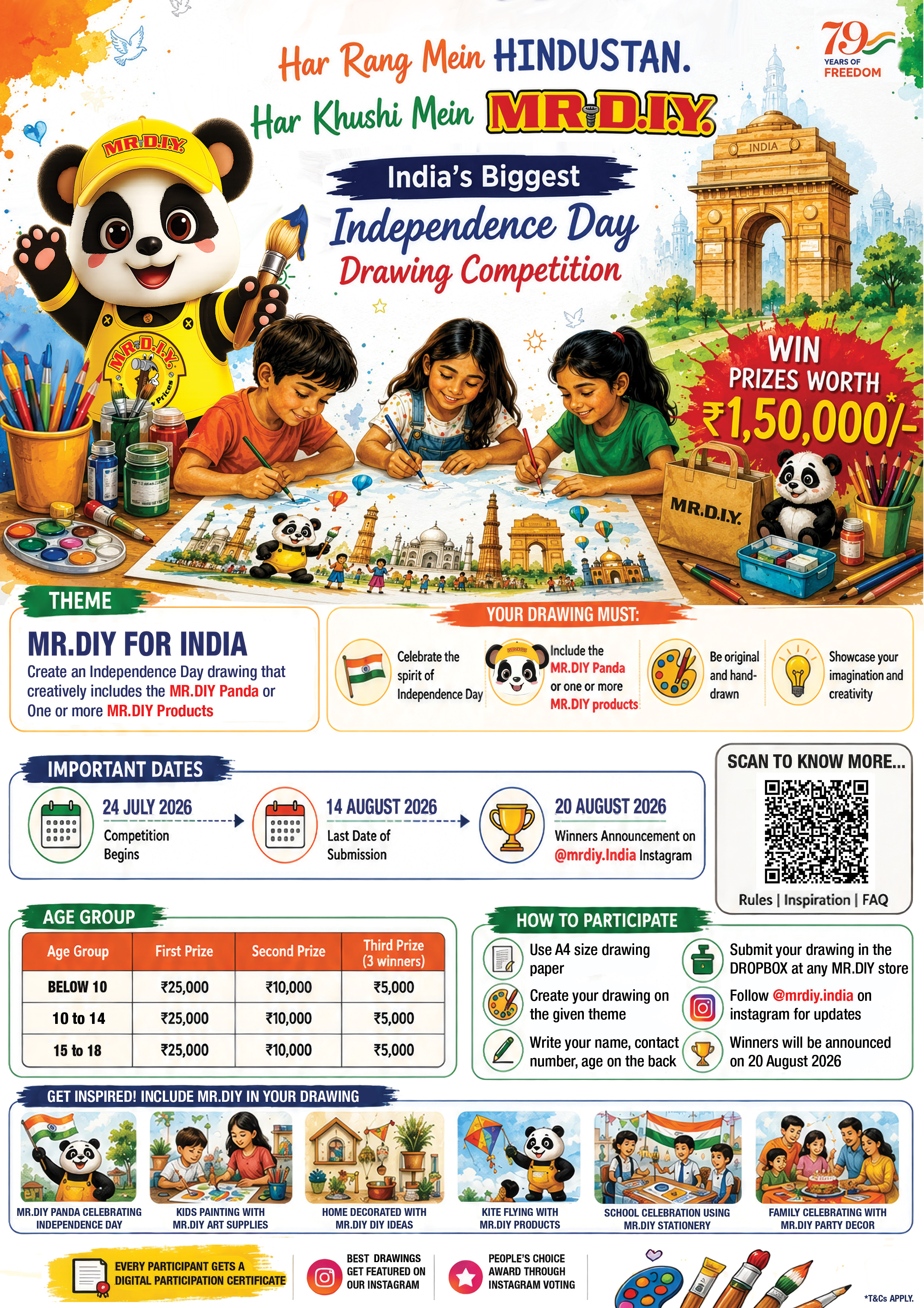 MR.D.I.Y. Announces India’s Biggest Independence Day Drawing Competition across 447 stores