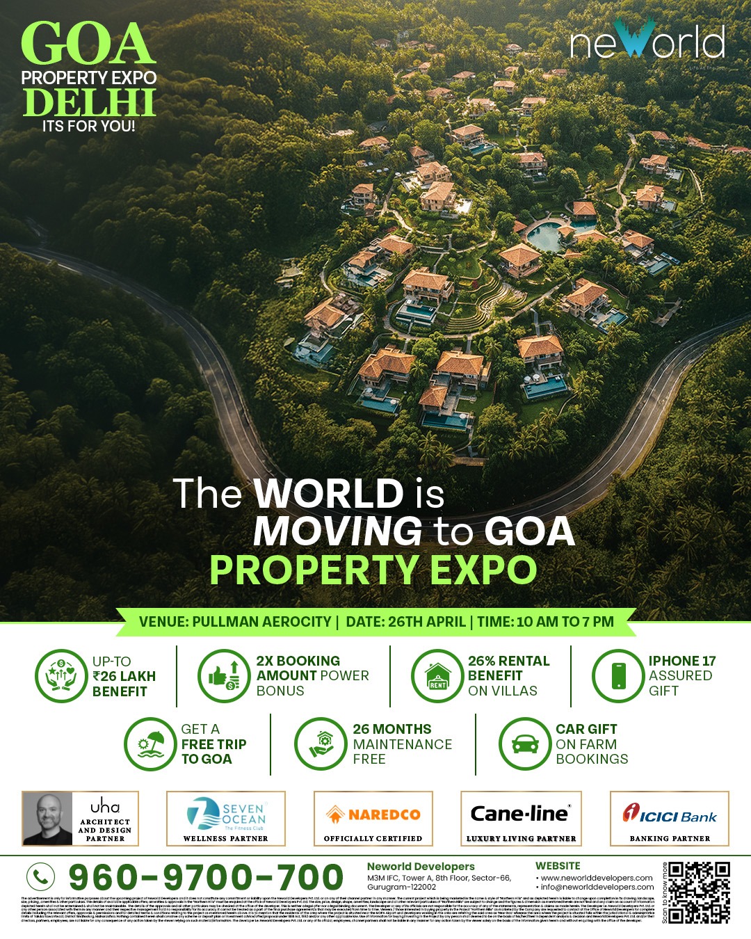 Neworld Developers to Host Exclusive Goa Property Expo in Aerocity, Delhi