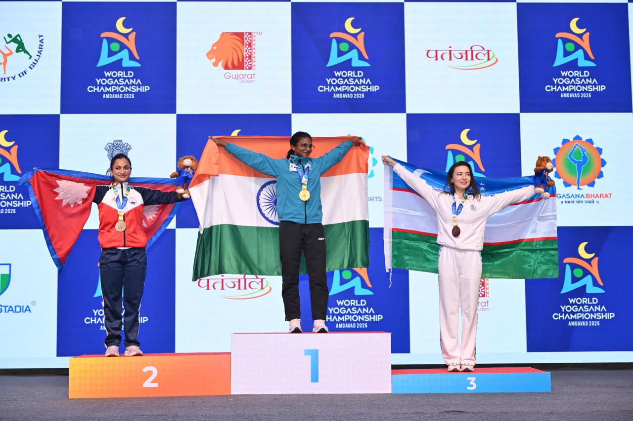 Gujarat’s Heena Rajgor leads India’s gold medal rush on penultimate day of World Yogasana Championship