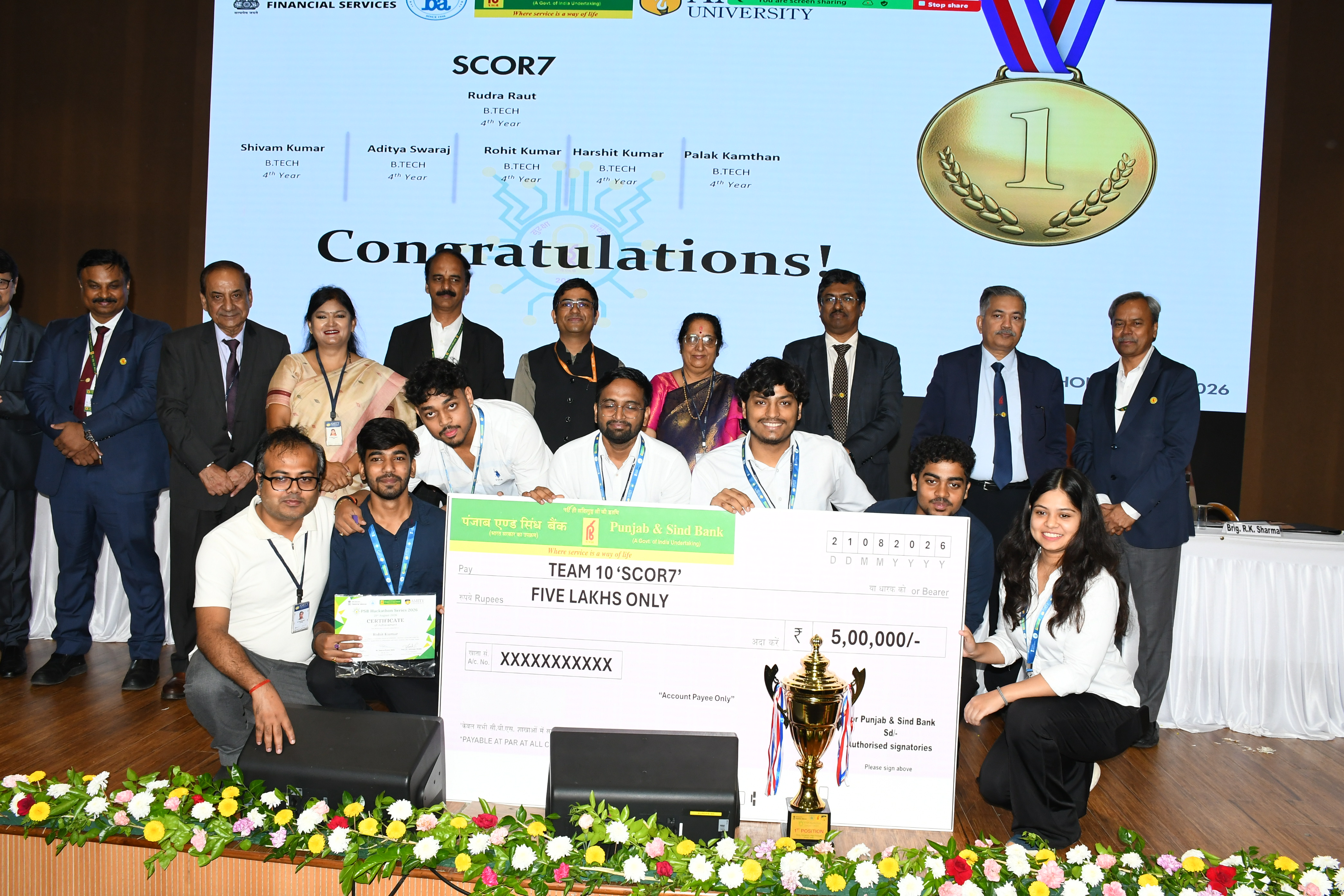Punjab & Sind Bank (PSB) Hackathon Series - 2026 concludes with a Grand Prize Distribution Ceremony, at Amity University
