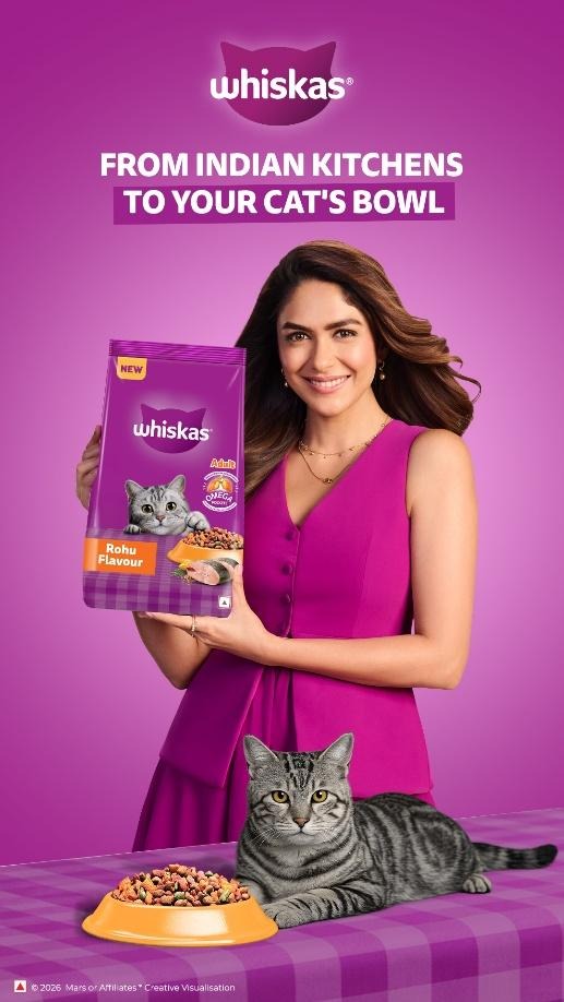 WHISKAS Introduces India's First Locally Inspired Innovation with the Campaign Featuring Mrunal Thakur